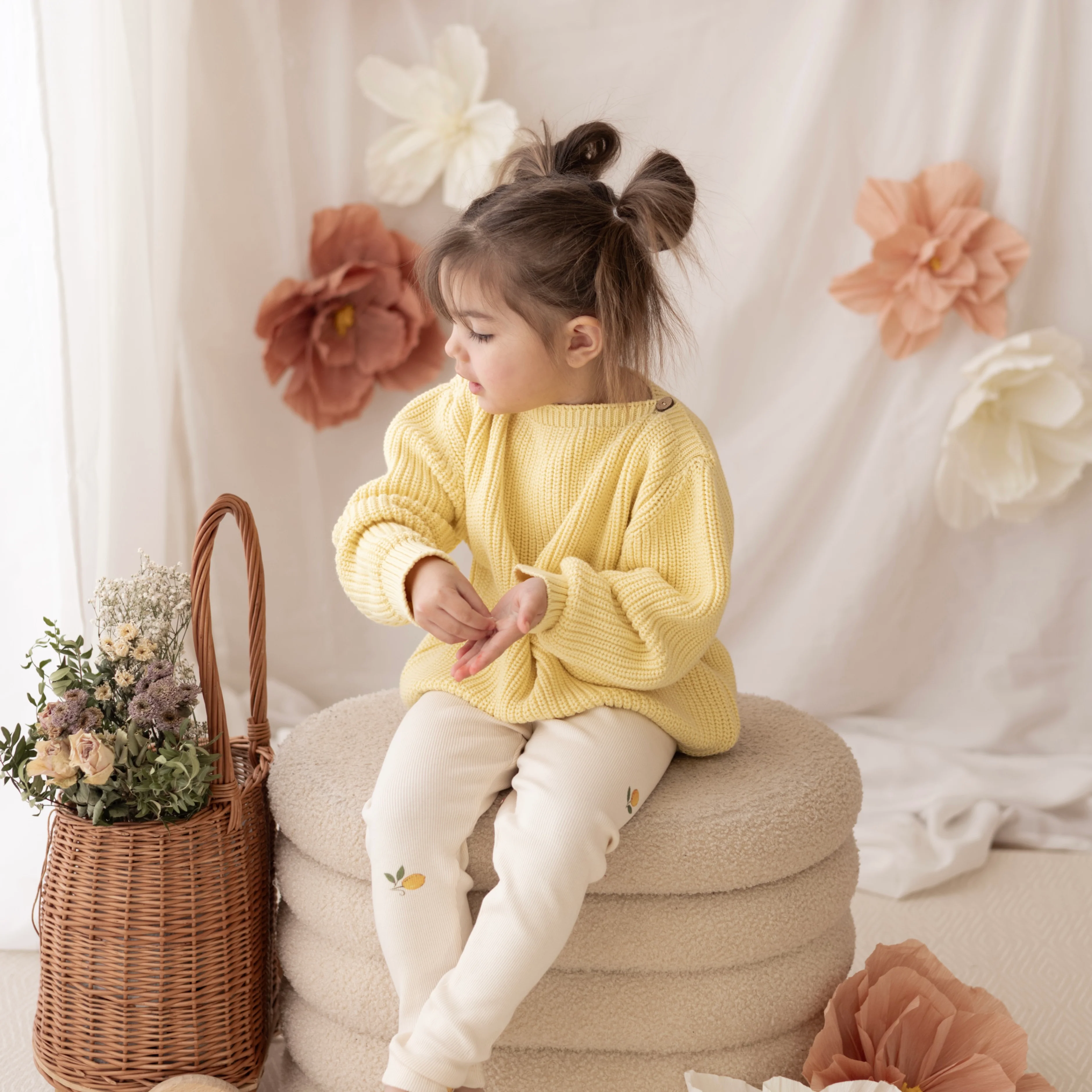 Organic Oversize Knit Pulli - Lemon Tonic - Image 13
