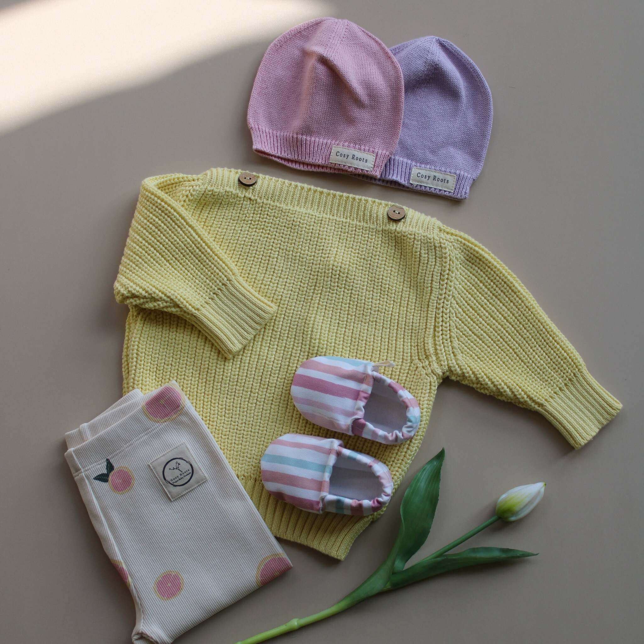 Organic Oversize Knit Pulli - Lemon Tonic - Image 15