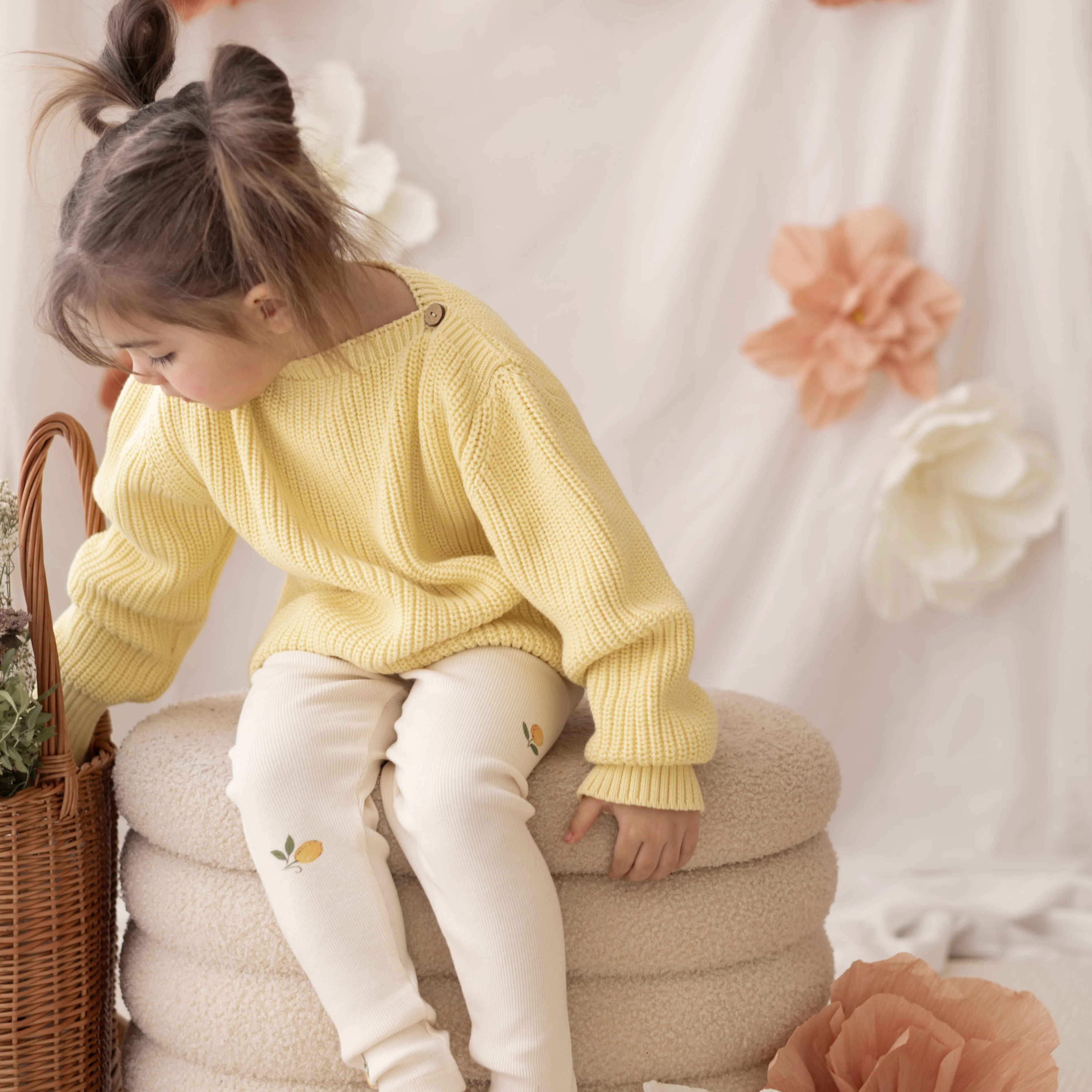 Organic Oversize Knit Pulli - Lemon Tonic - Image 6