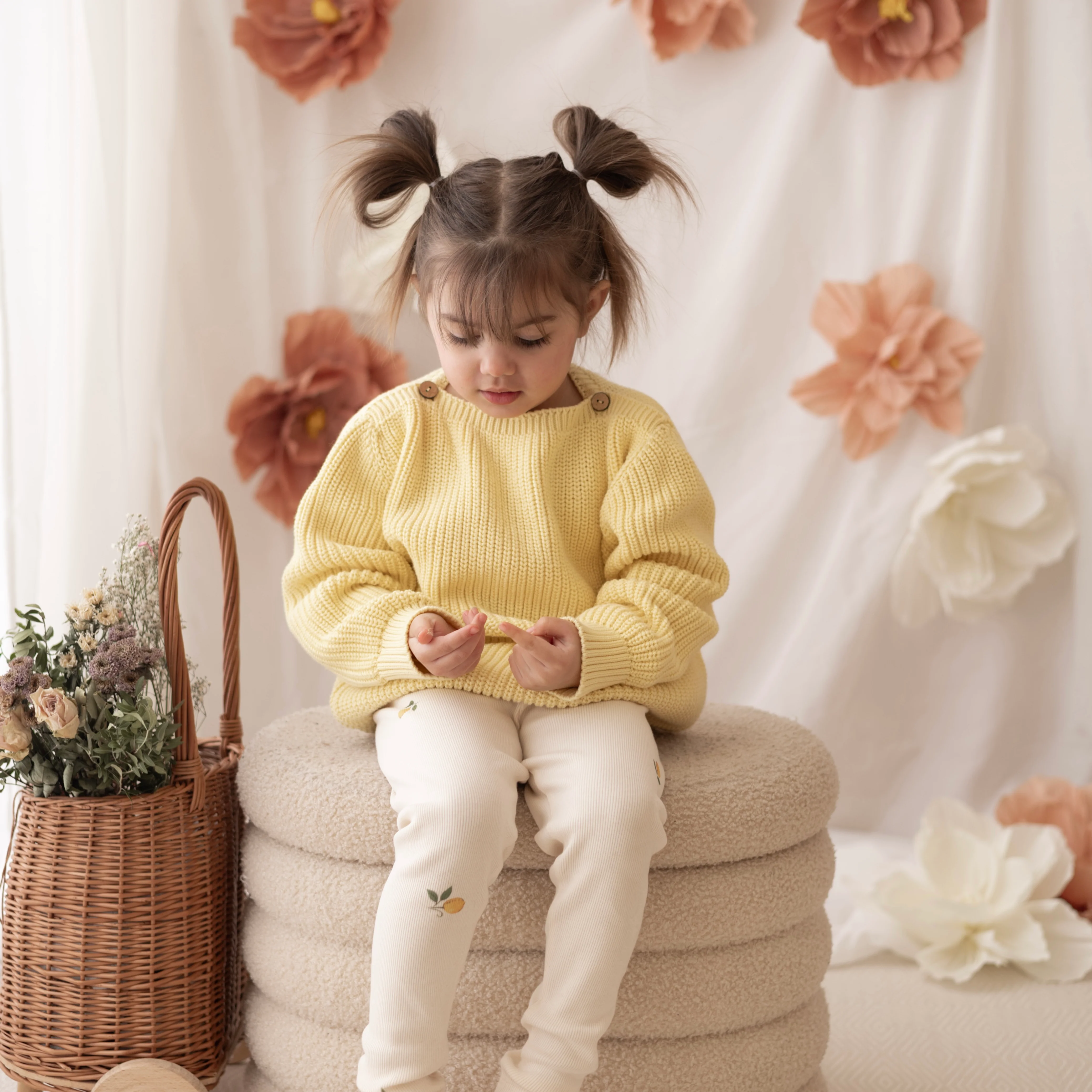 Organic Oversize Knit Pulli - Lemon Tonic - Image 7