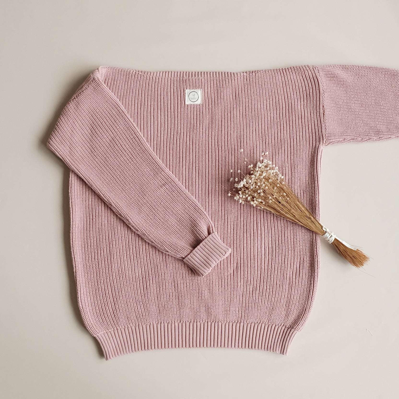 Organic Knit Pulli - MUM - Dusty Rose - REGULAR FIT - Image 12