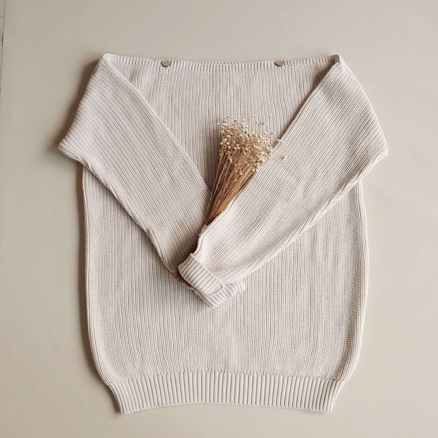 Organic Knit Pulli - MUM - Sand - REGULAR FIT - Image 12