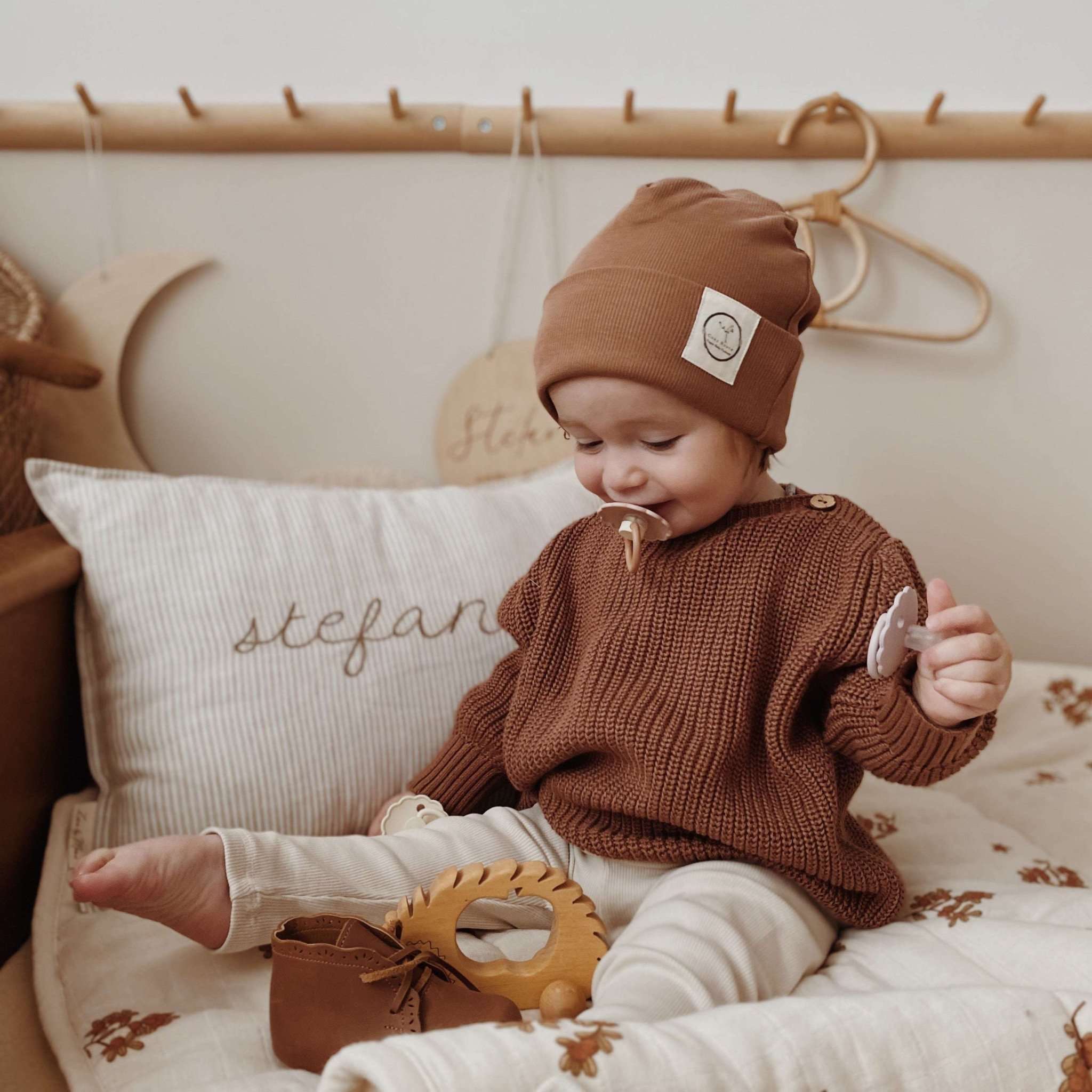 Organic Oversize Knit Pulli - Walnut - S A L E - Image 10
