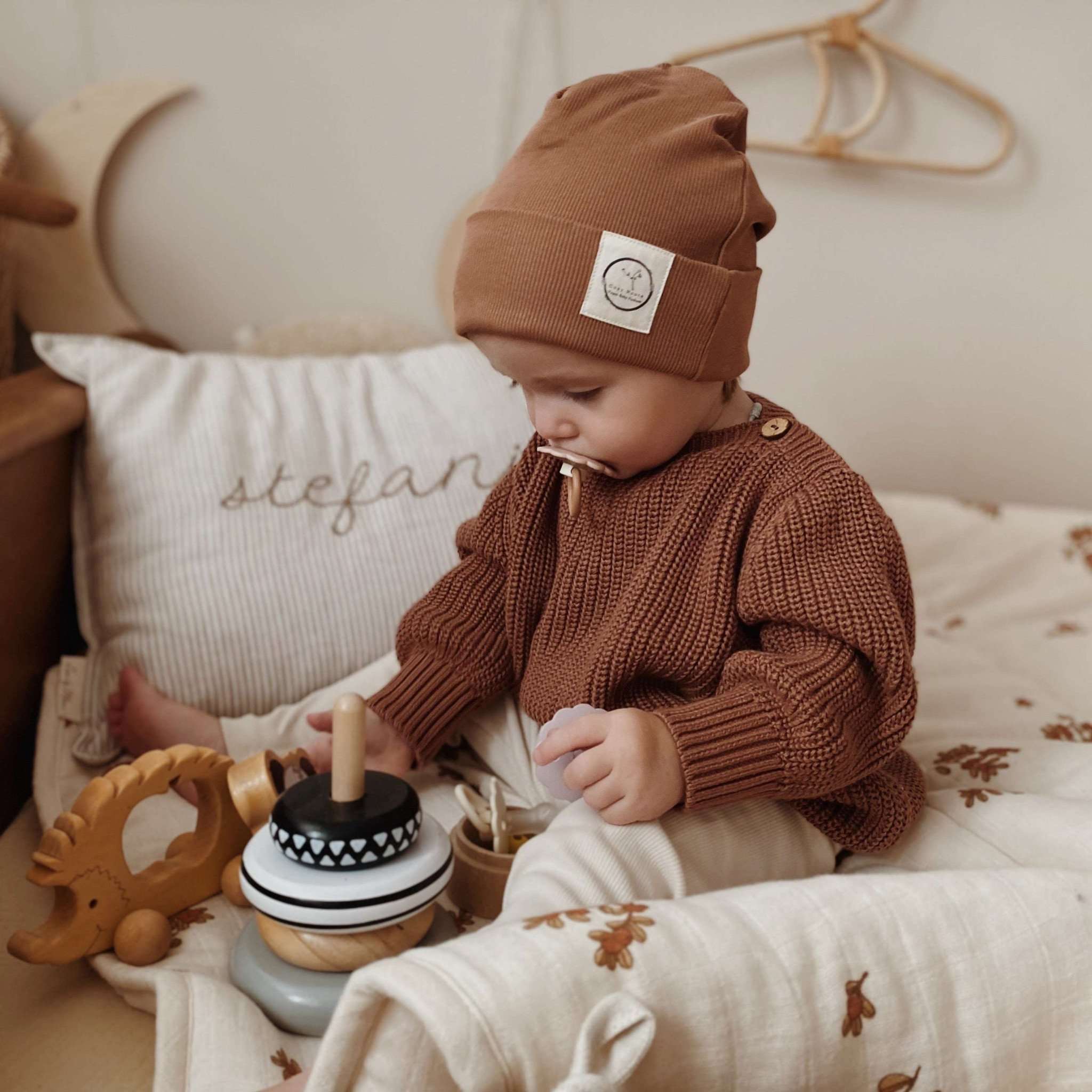 Organic Oversize Knit Pulli - Walnut - S A L E - Image 11