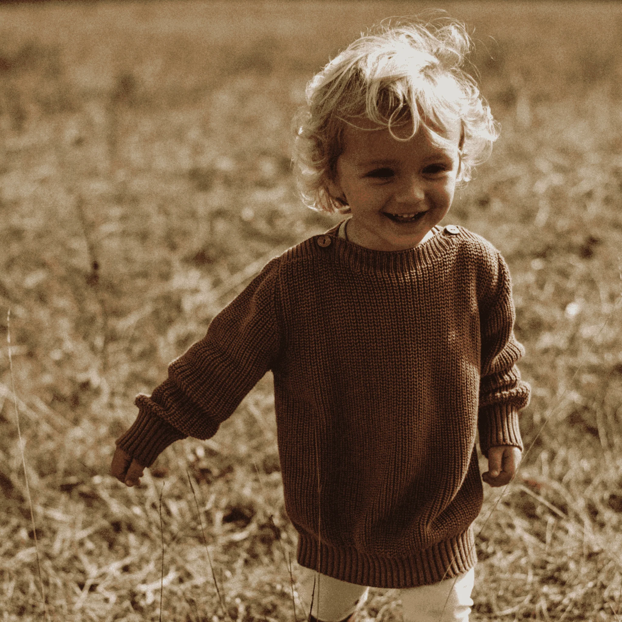 Organic Oversize Knit Pulli - Walnut - S A L E - Image 7