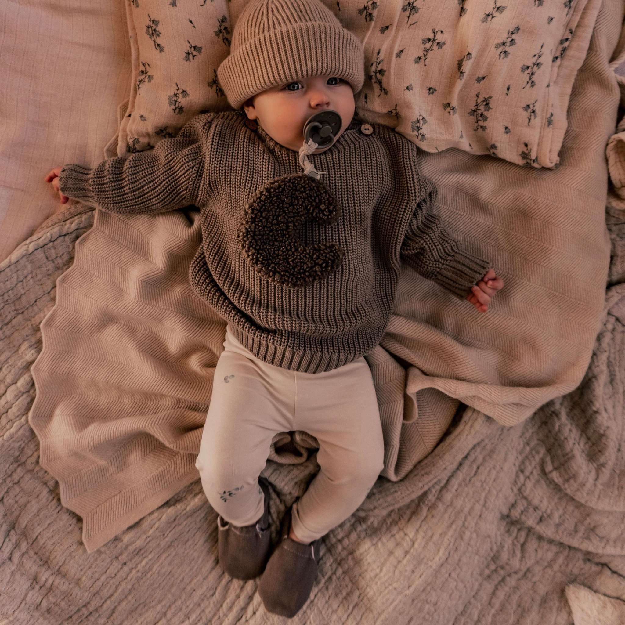 Organic Oversize Knit Pulli - Caramel - Image 3