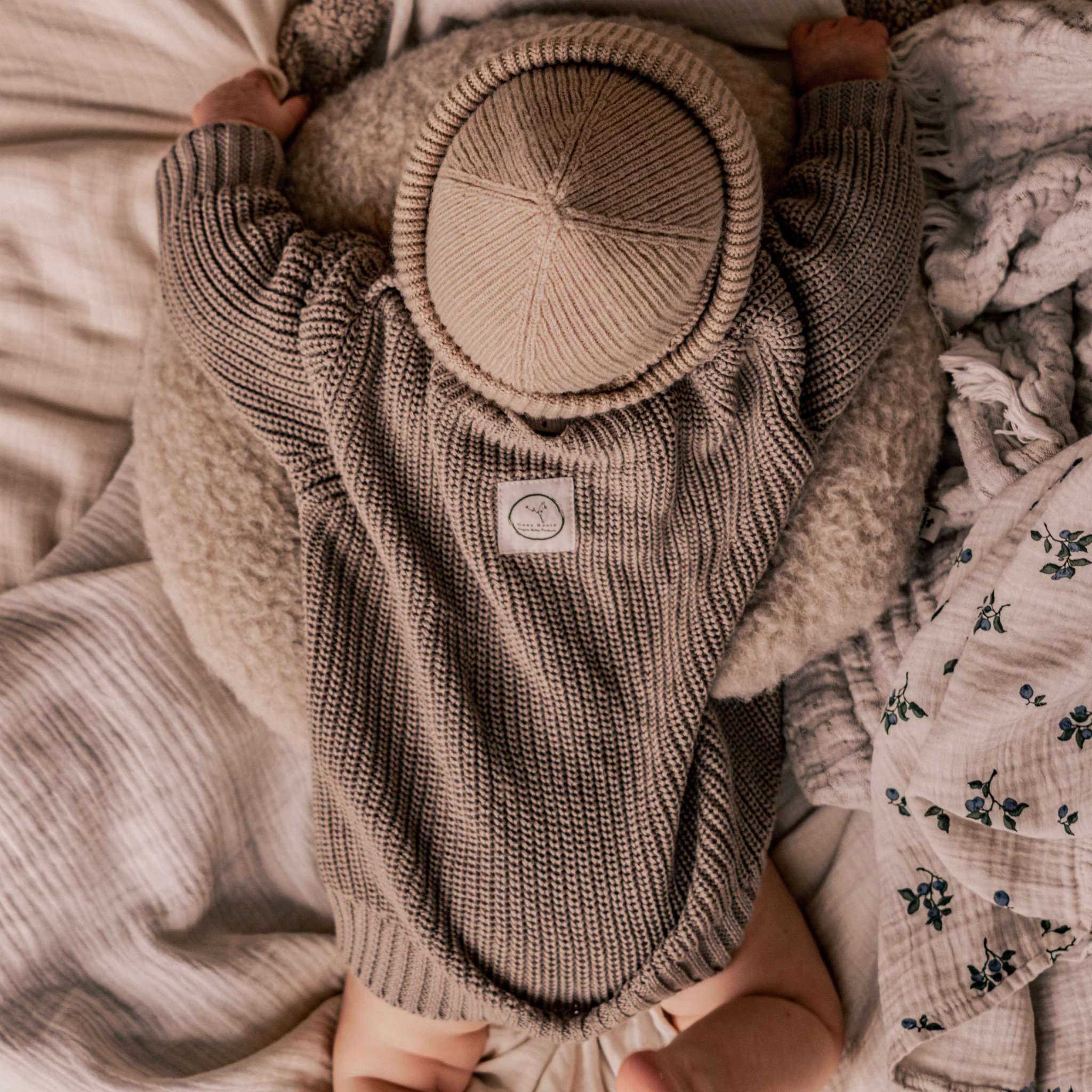 Organic Oversize Knit Pulli - Caramel - Image 4