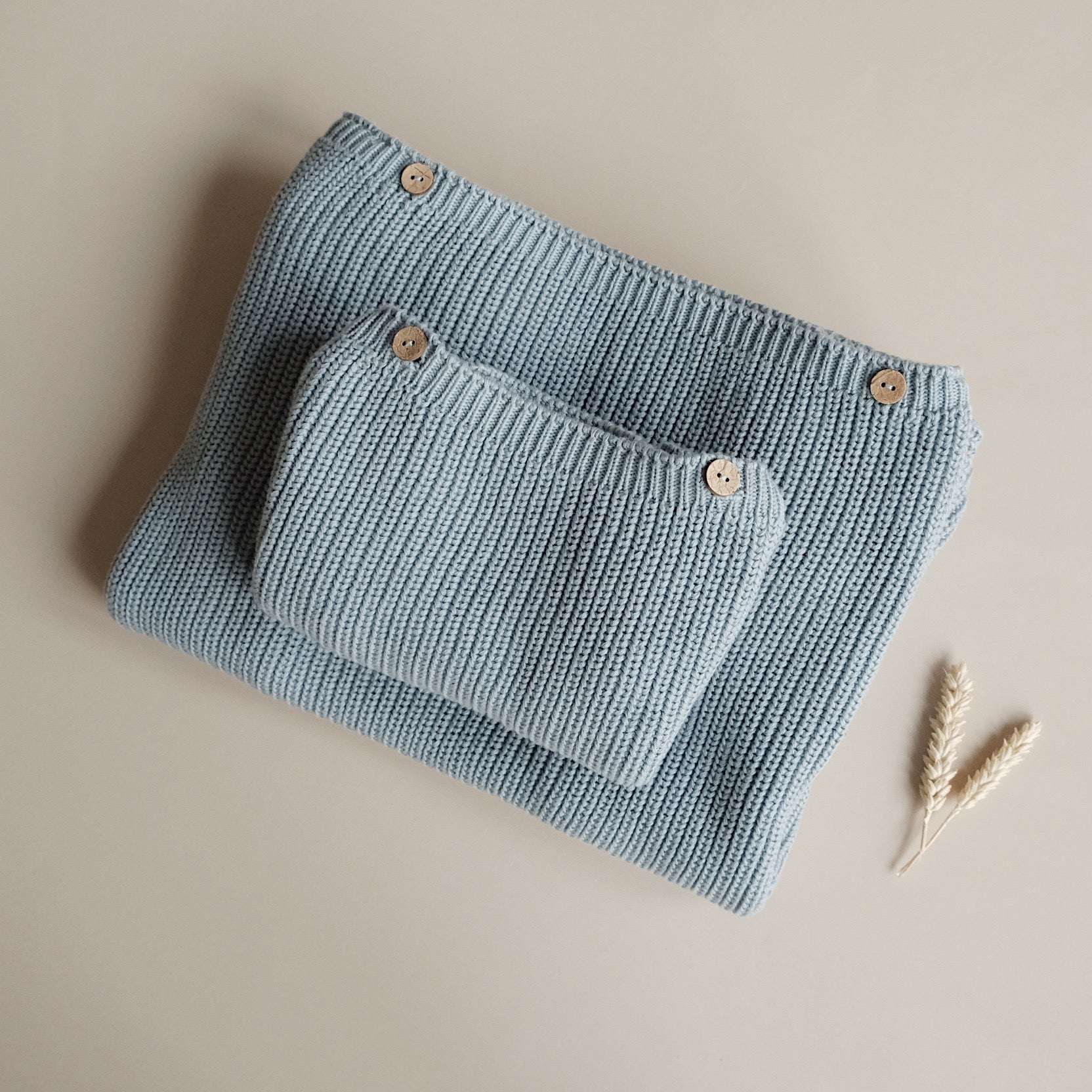Organic Knit Pulli - MUM - Dusty Blue - SALE - OVERSIZE FIT - Image 10