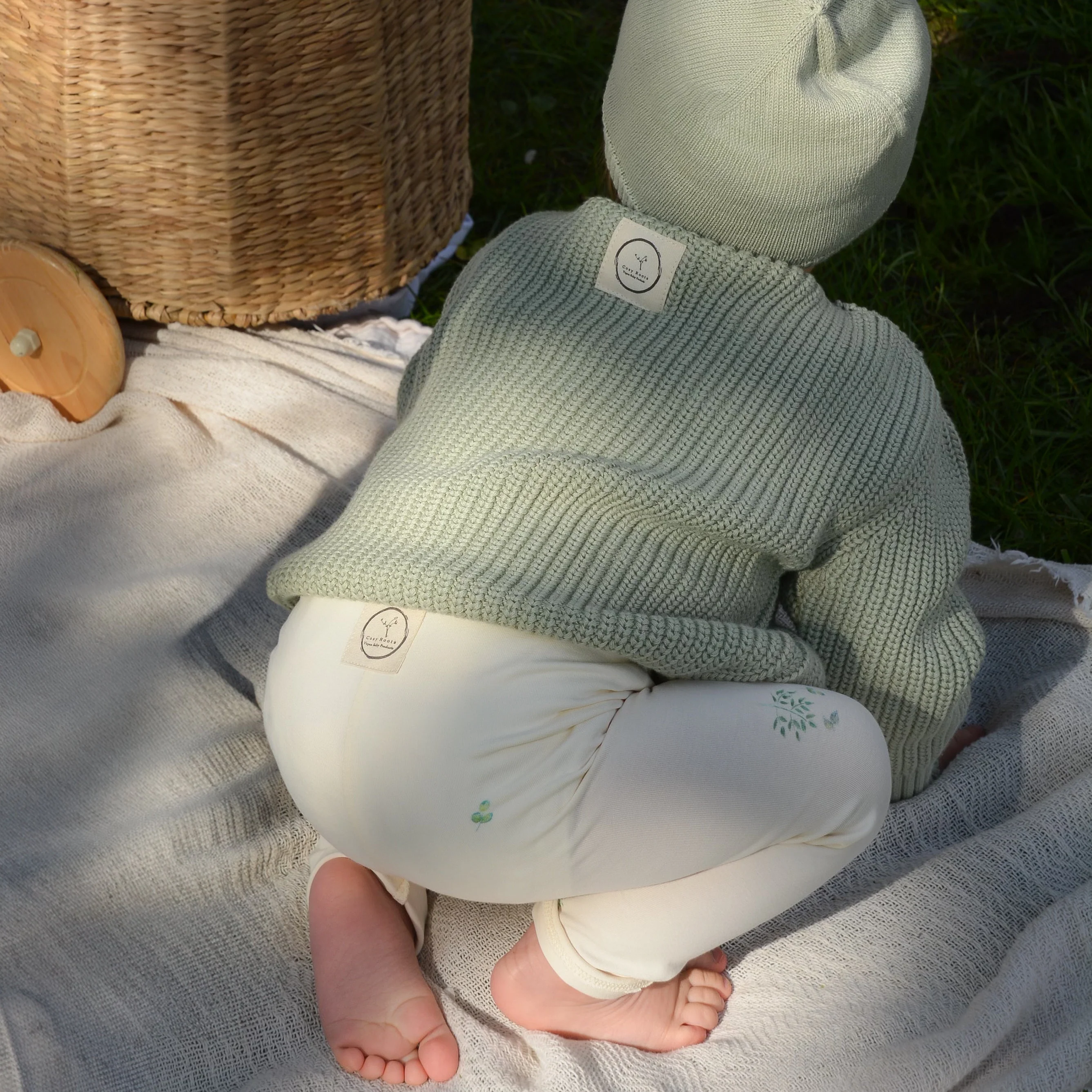 Organic Oversize Knit Pulli - Seagrass - Image 5