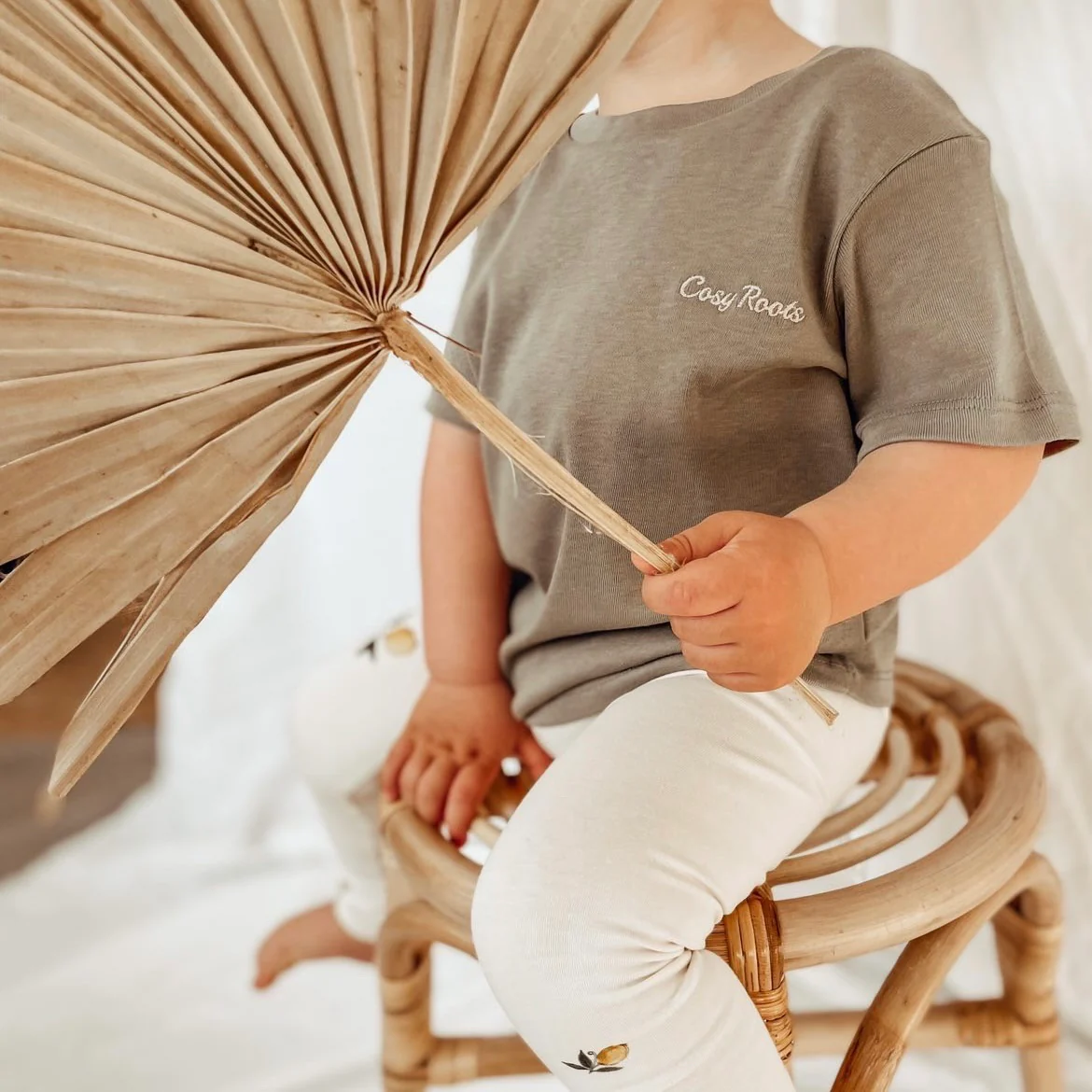 Organic T-Shirt - Khaki - S A L E - Image 12