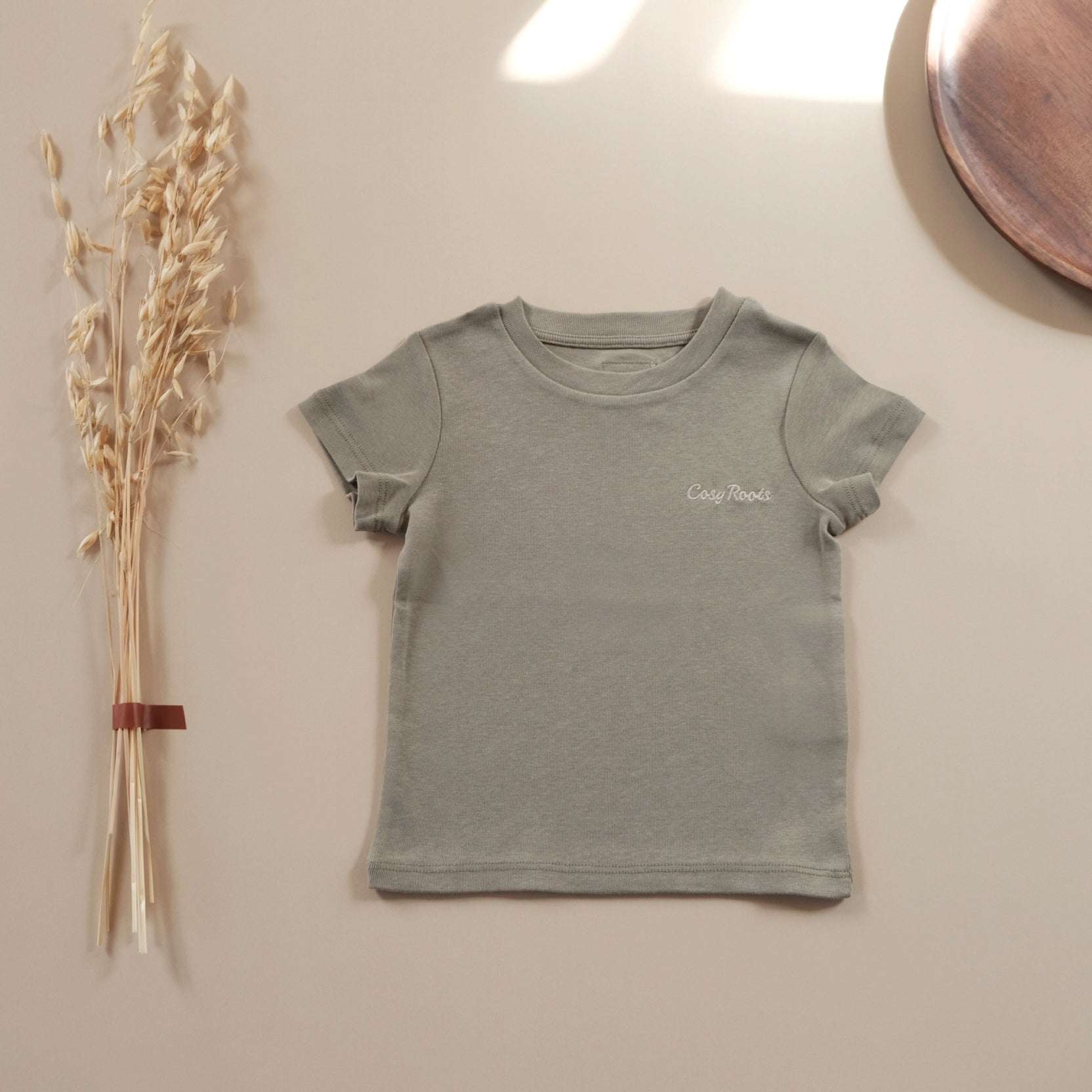 Organic T-Shirt - Khaki - S A L E - Image 13
