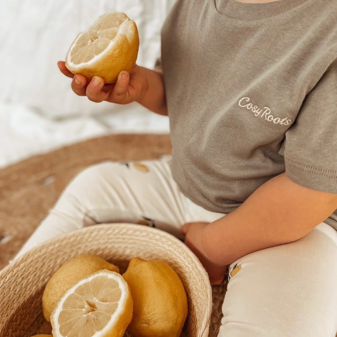 Organic T-Shirt - Khaki - S A L E - Image 5
