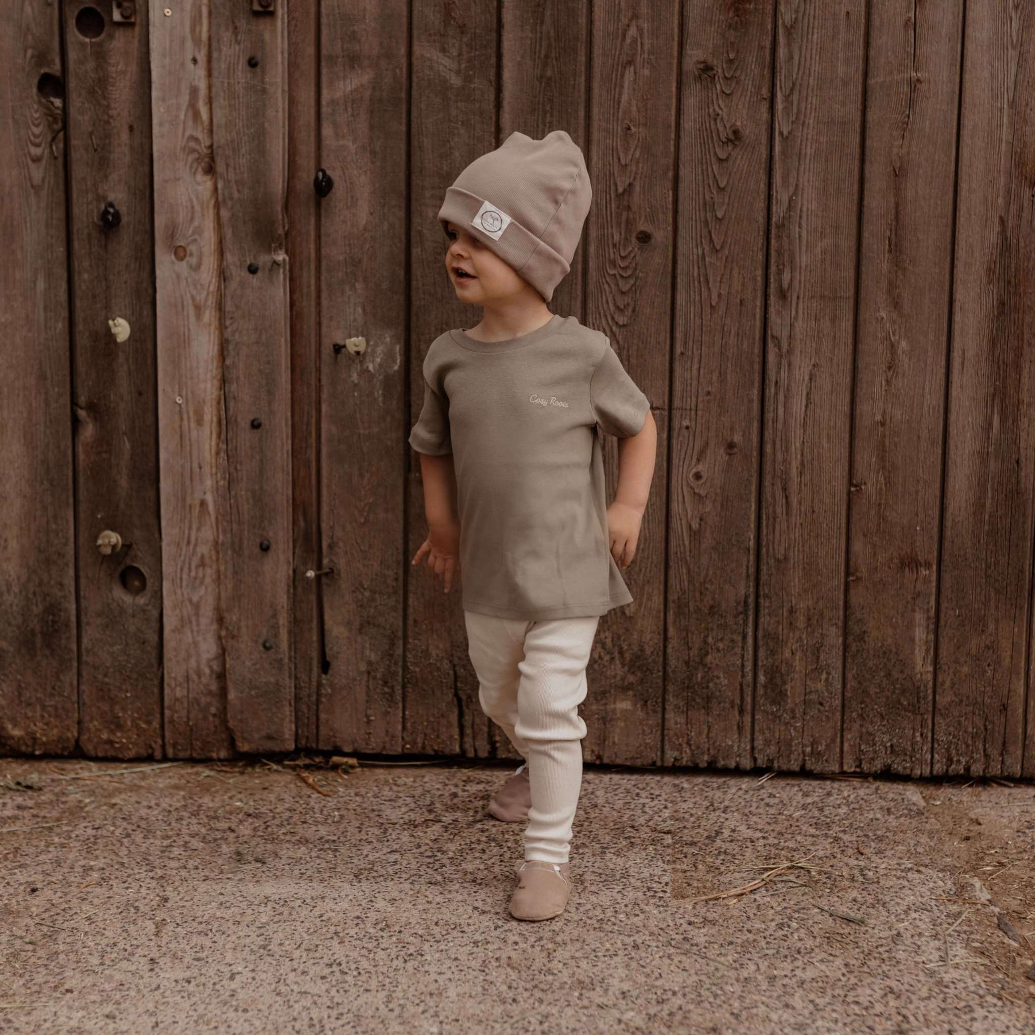 Organic T-Shirt - Khaki - S A L E - Image 9