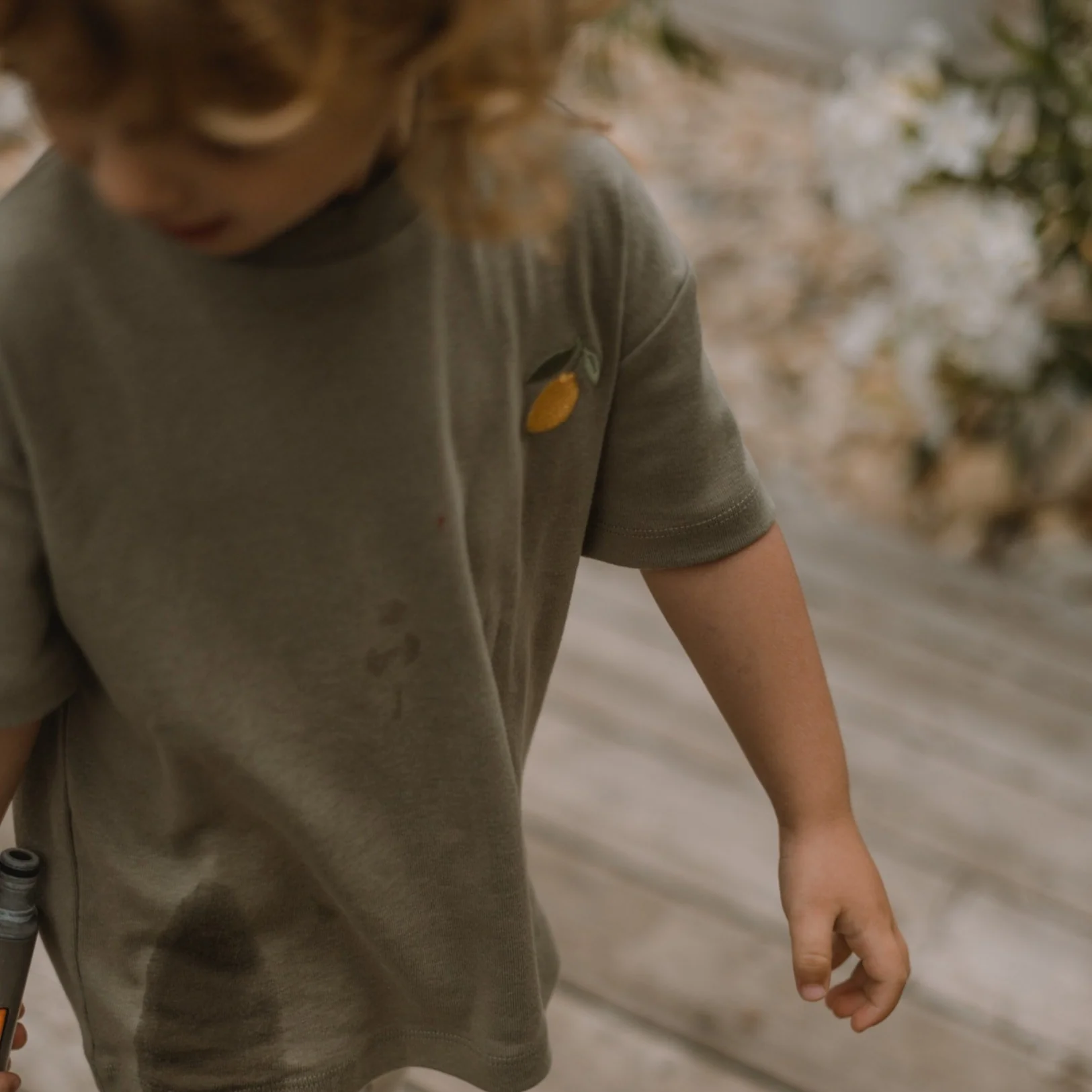 Organic Oversize Shirt - Khaki - Image 4