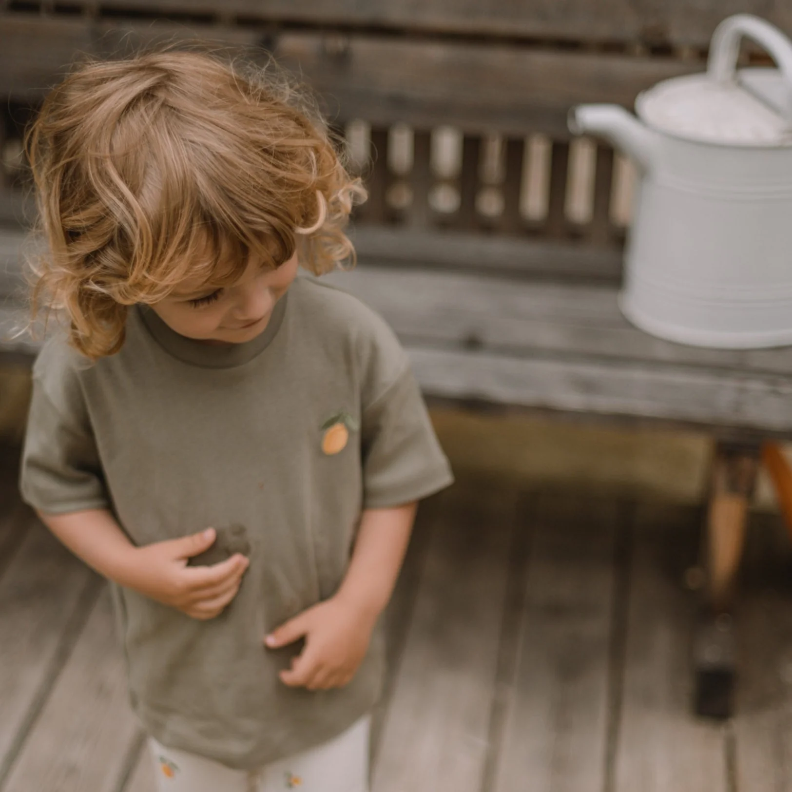 Organic Oversize Shirt - Khaki - Image 5