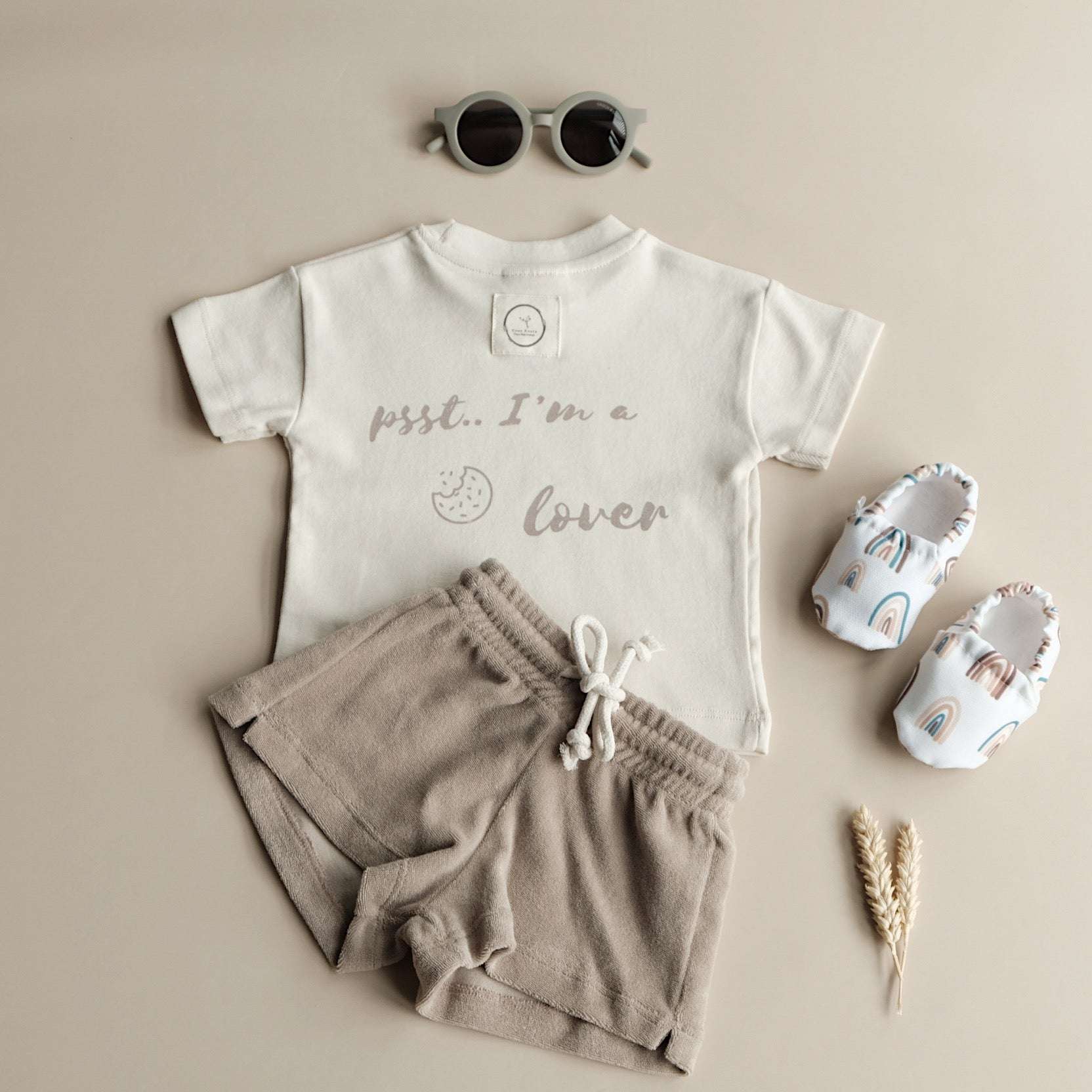Organic Oversize Shirt - Sand Cookie Lover - SALE - Image 11