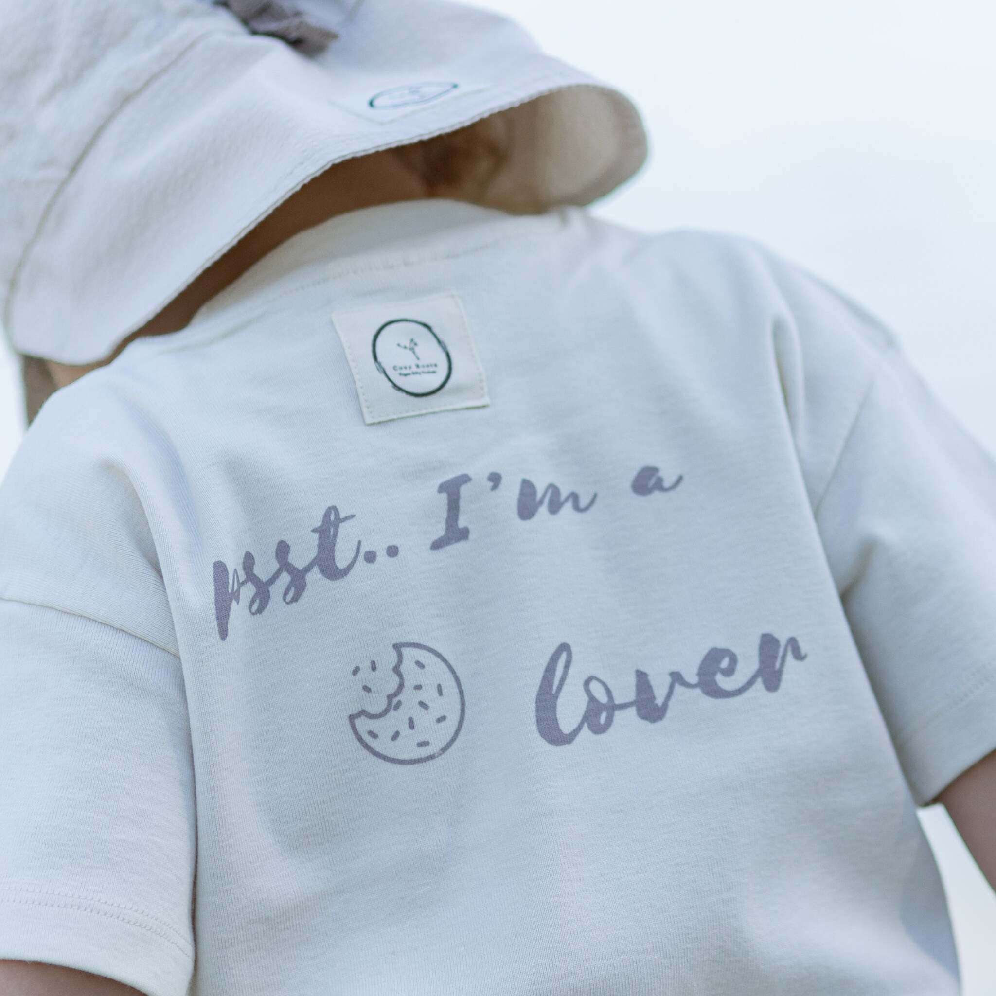 Organic Oversize Shirt - Sand Cookie Lover - SALE - Image 3