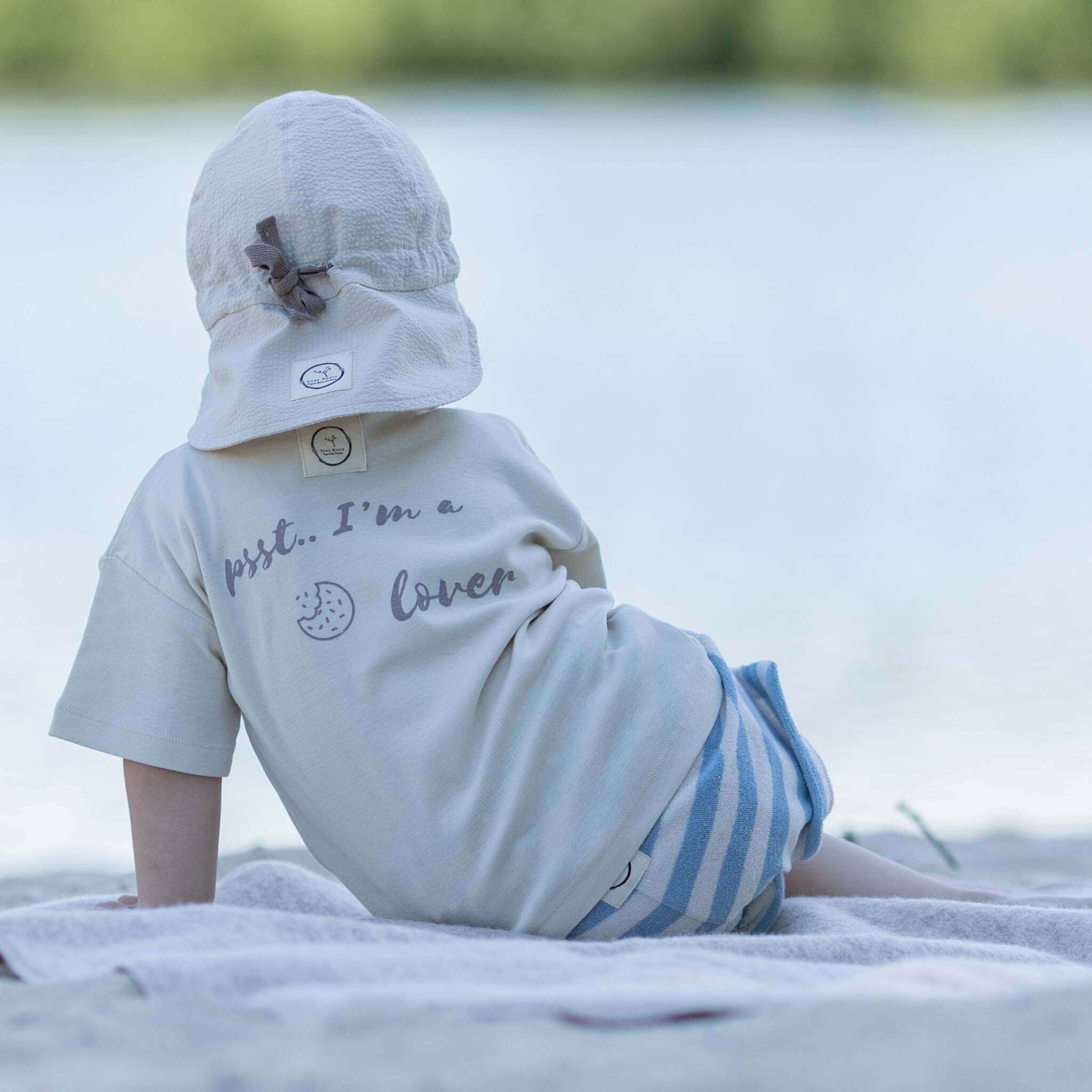 Organic Oversize Shirt - Sand Cookie Lover - SALE - Image 4