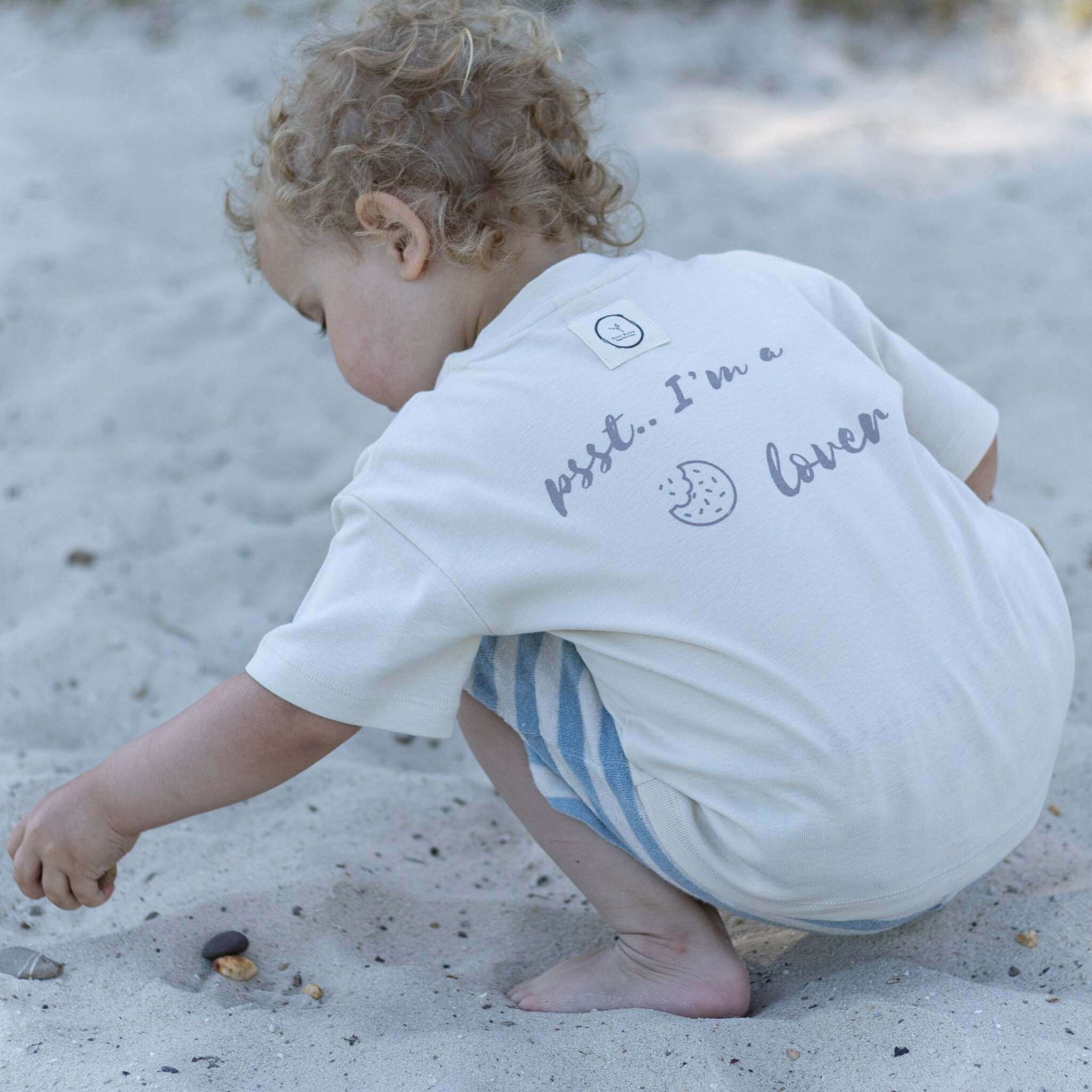 Organic Oversize Shirt - Sand Cookie Lover - SALE - Image 5