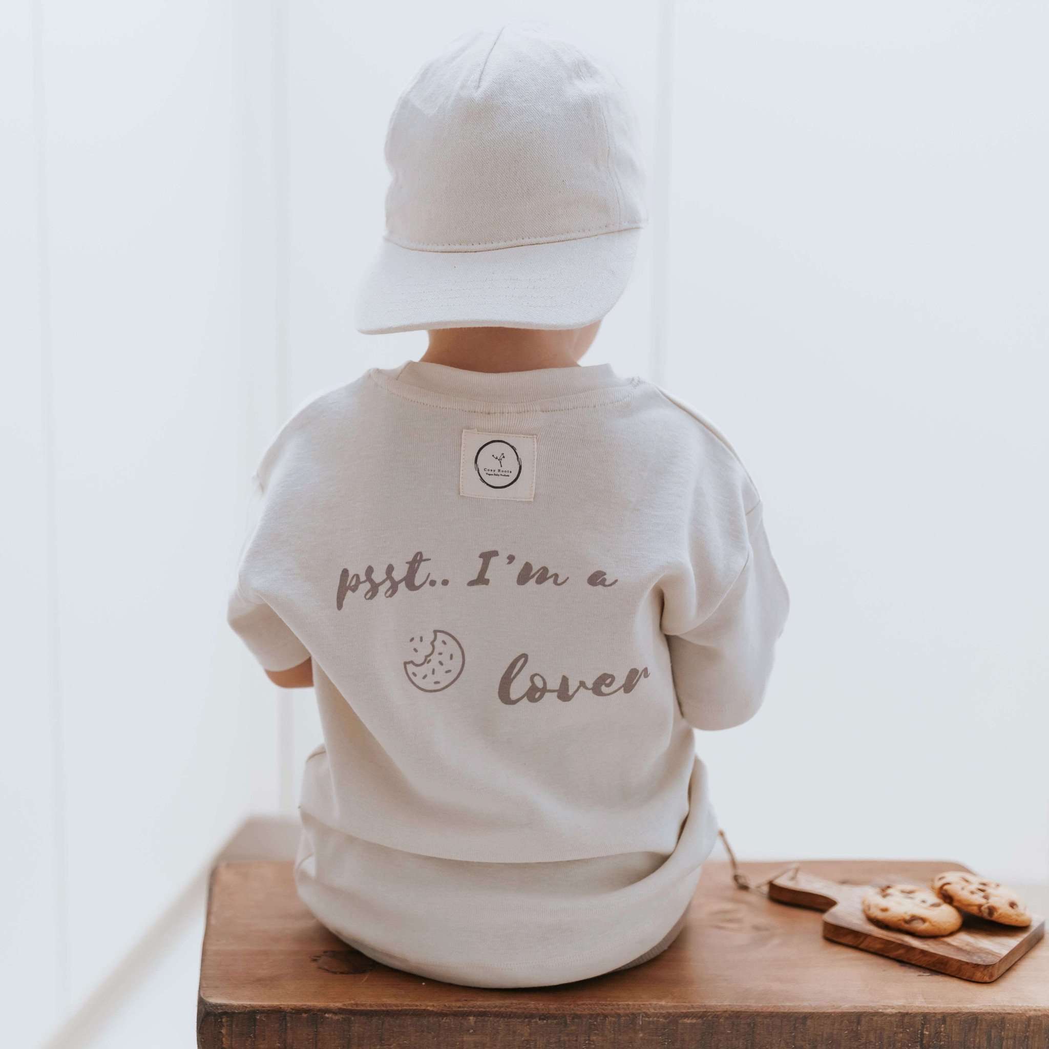 Organic Oversize Shirt - Sand Cookie Lover - SALE - Image 9