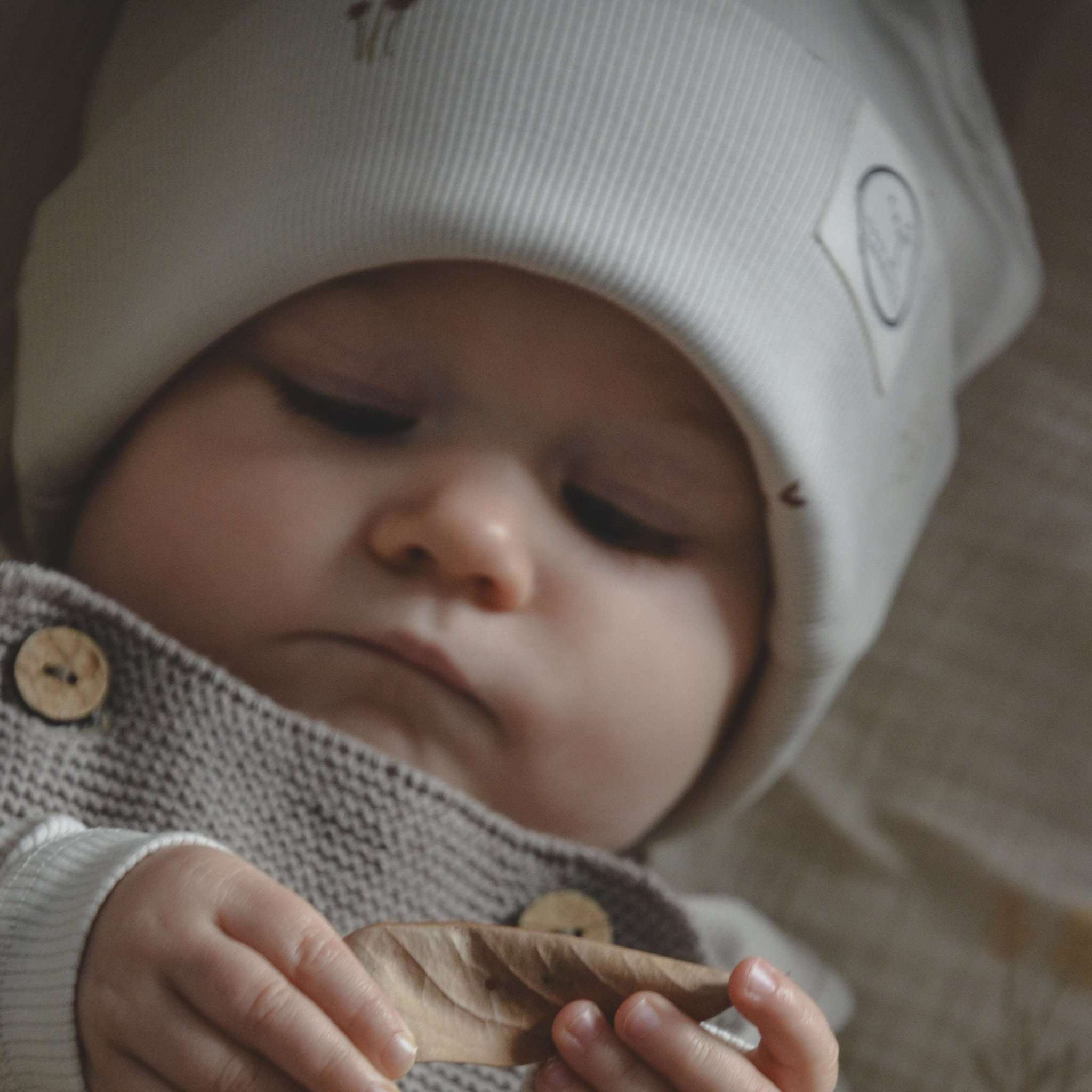 Organic Rib Beanie - Wildflowers - Image 3