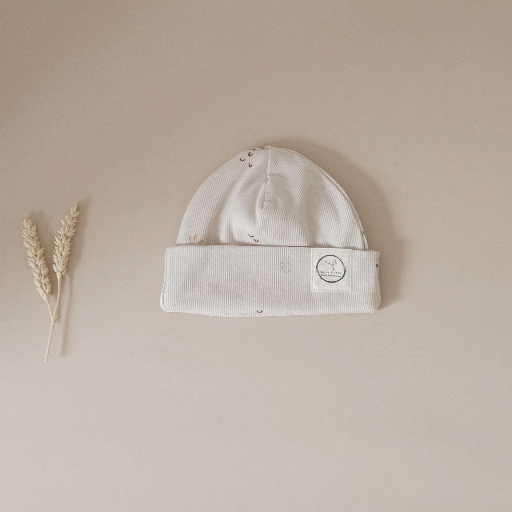 Organic Rib Beanie - Wildflowers - Image 6