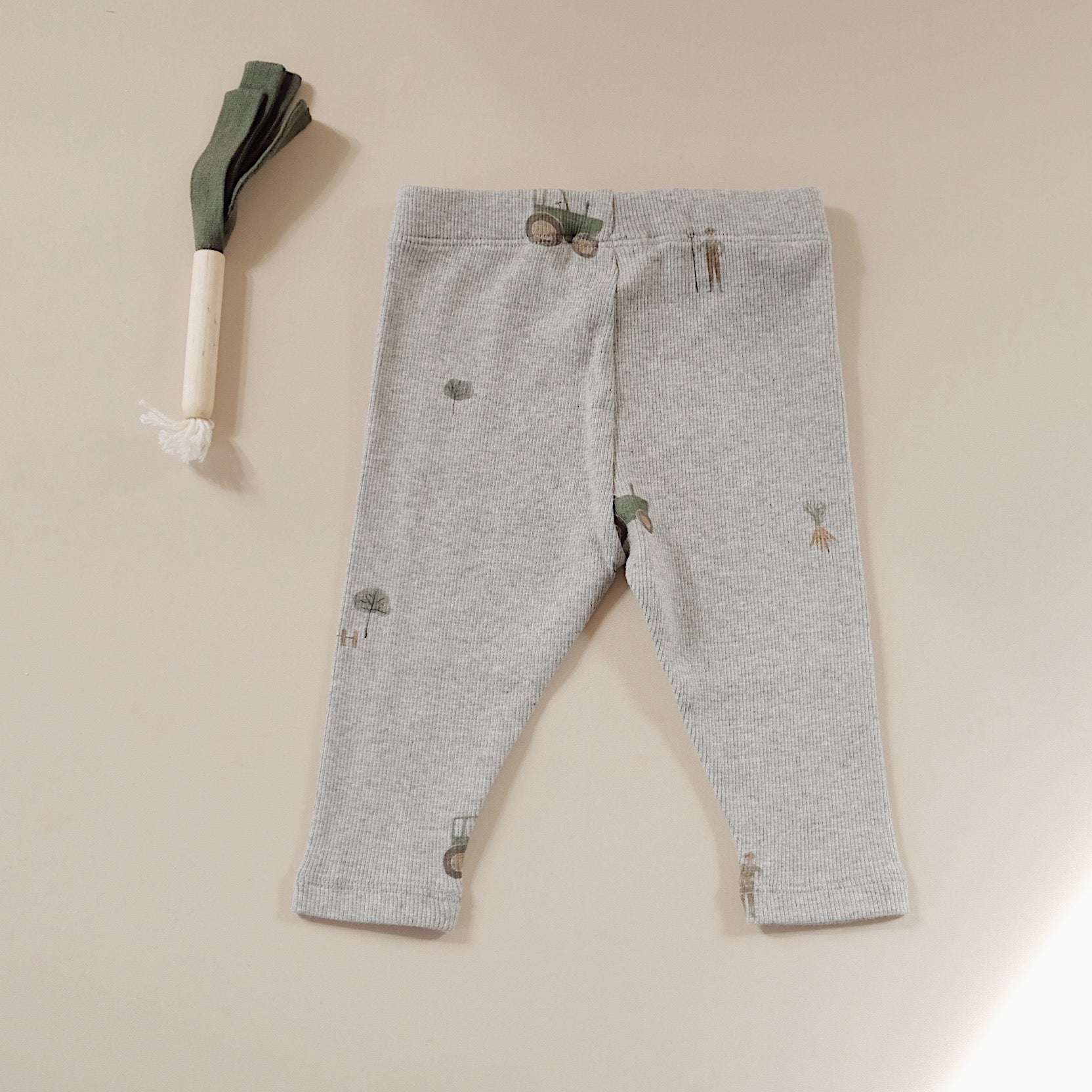 Organic Rib Leggings - Little Farm - SALE - Image 7