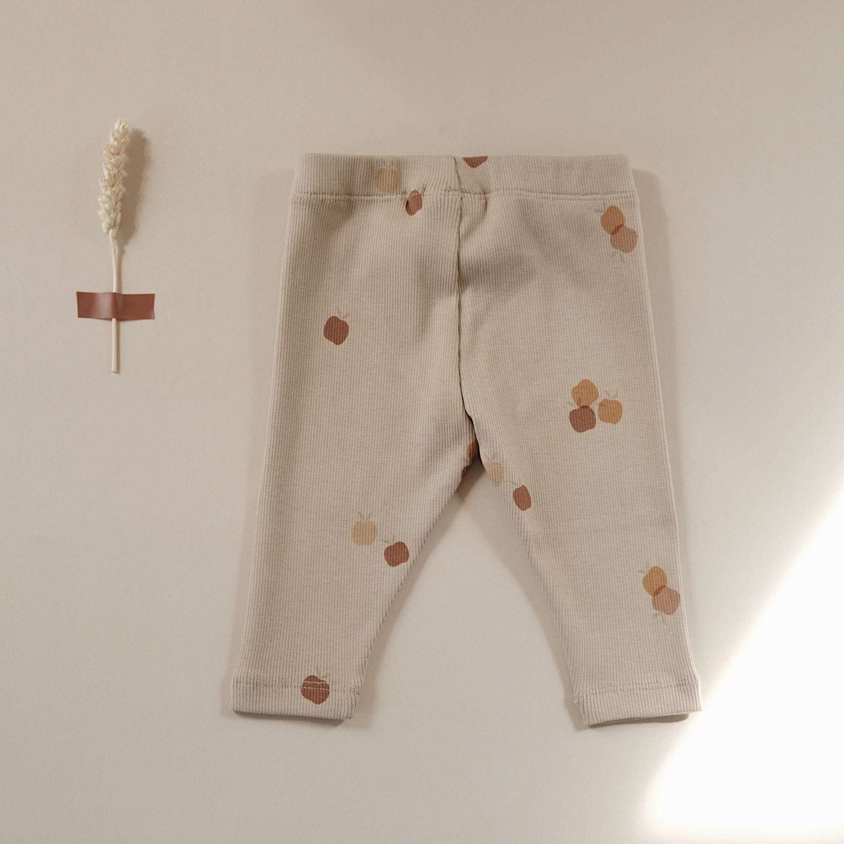 Organic Rib Leggings - Pure Apple - SALE - Image 11