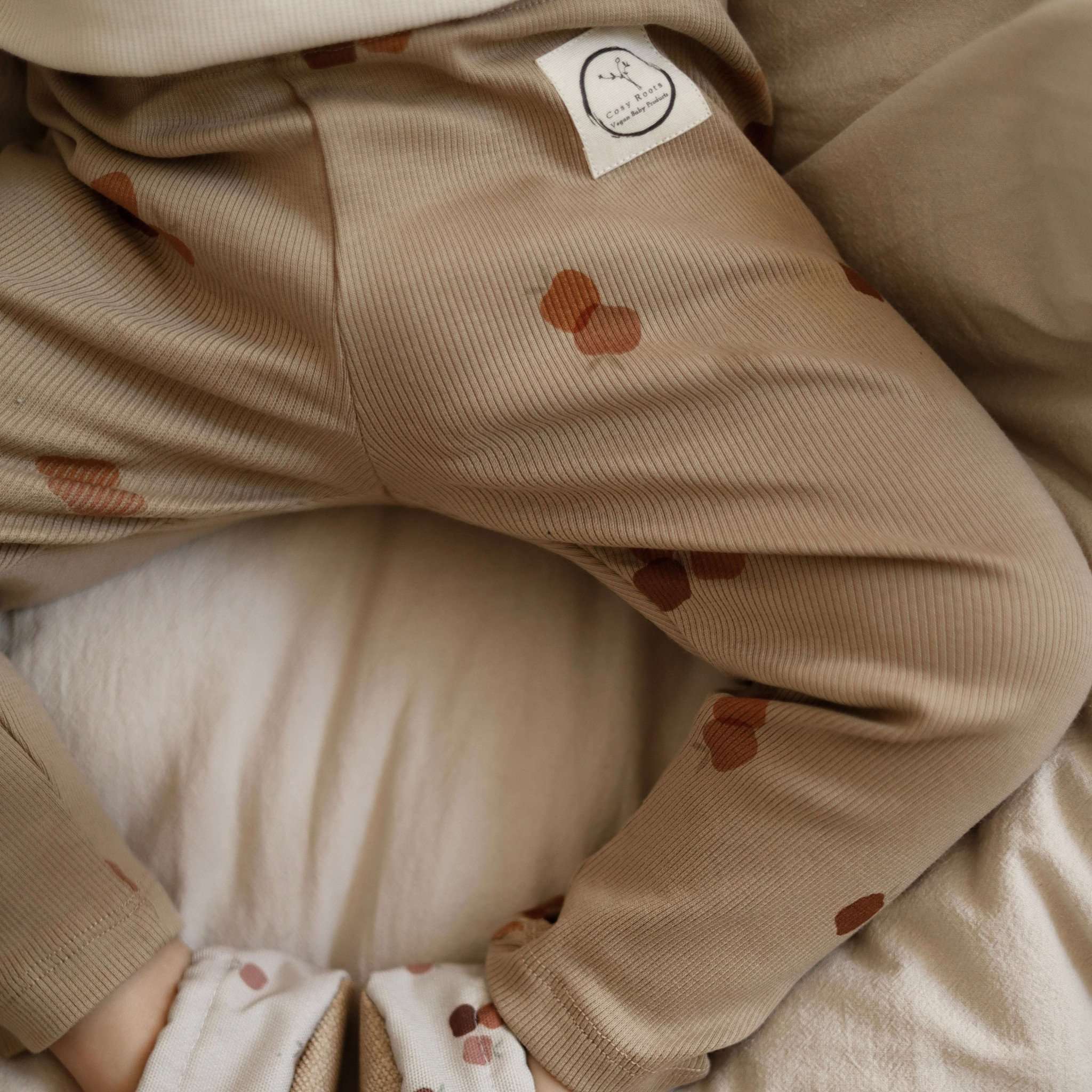 Organic Rib Leggings - Pure Apple - SALE - Image 6