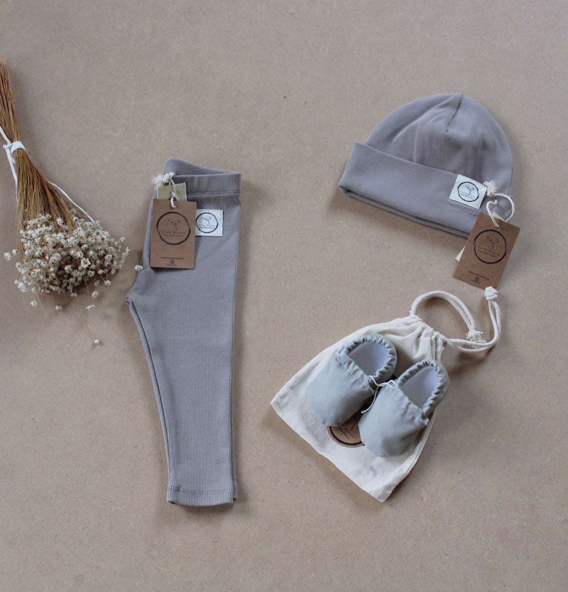 Organic Rib Leggings - Caramel - Image 10
