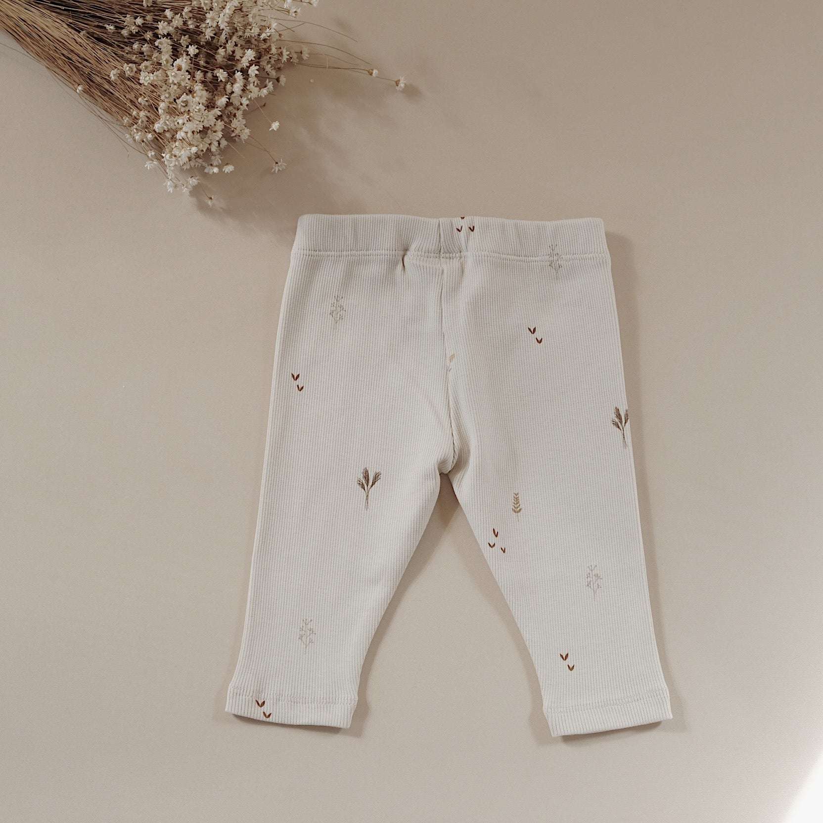 Organic Rib Leggings -Wildflowers - Image 11
