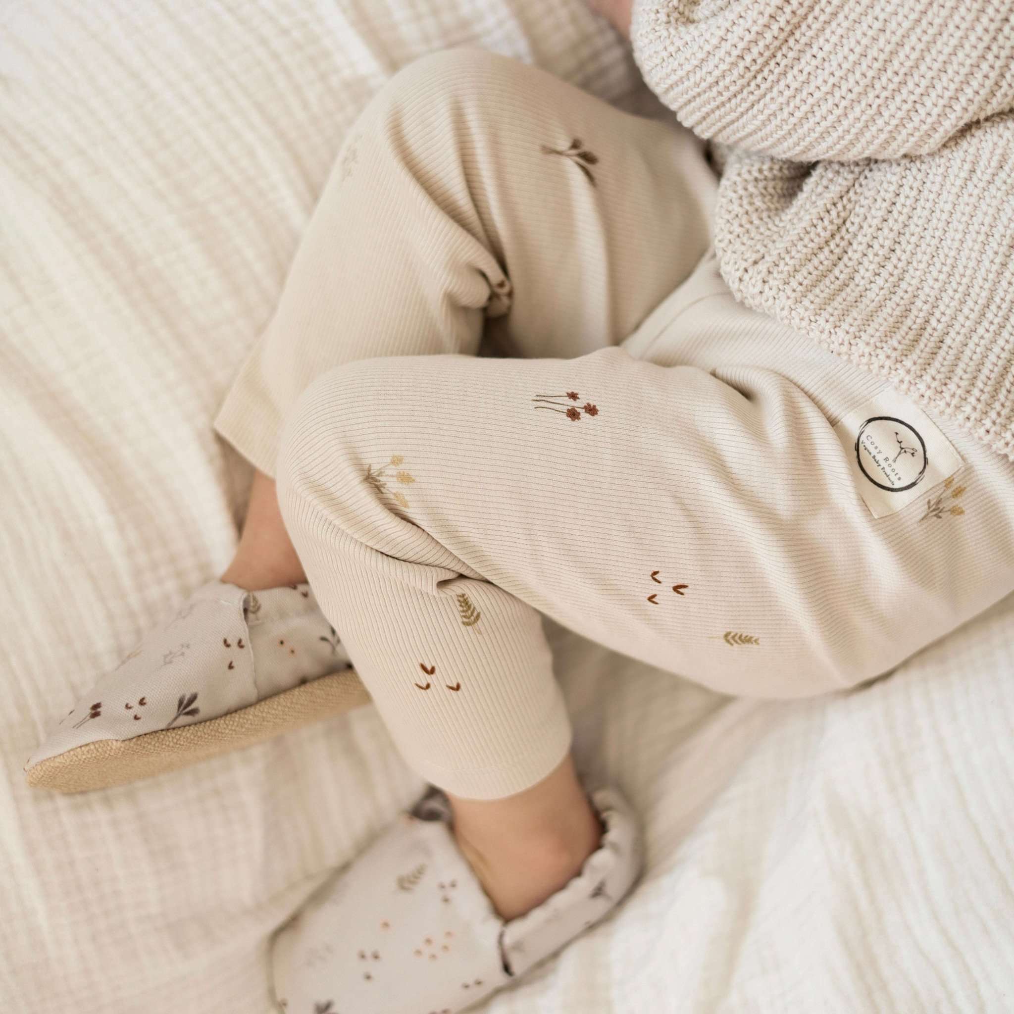 Organic Rib Leggings -Wildflowers - Image 18