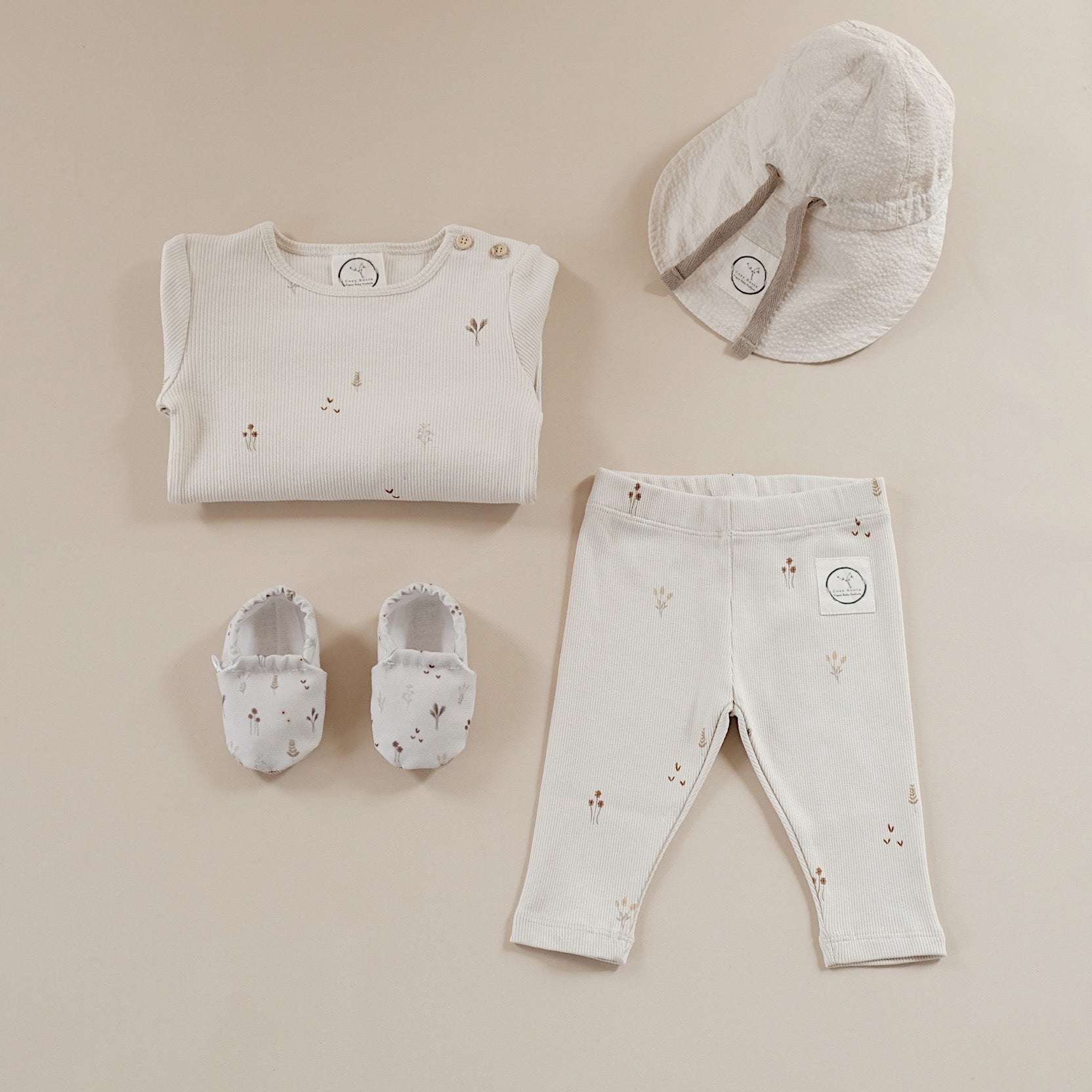 Organic Rib Leggings -Wildflowers - Image 7