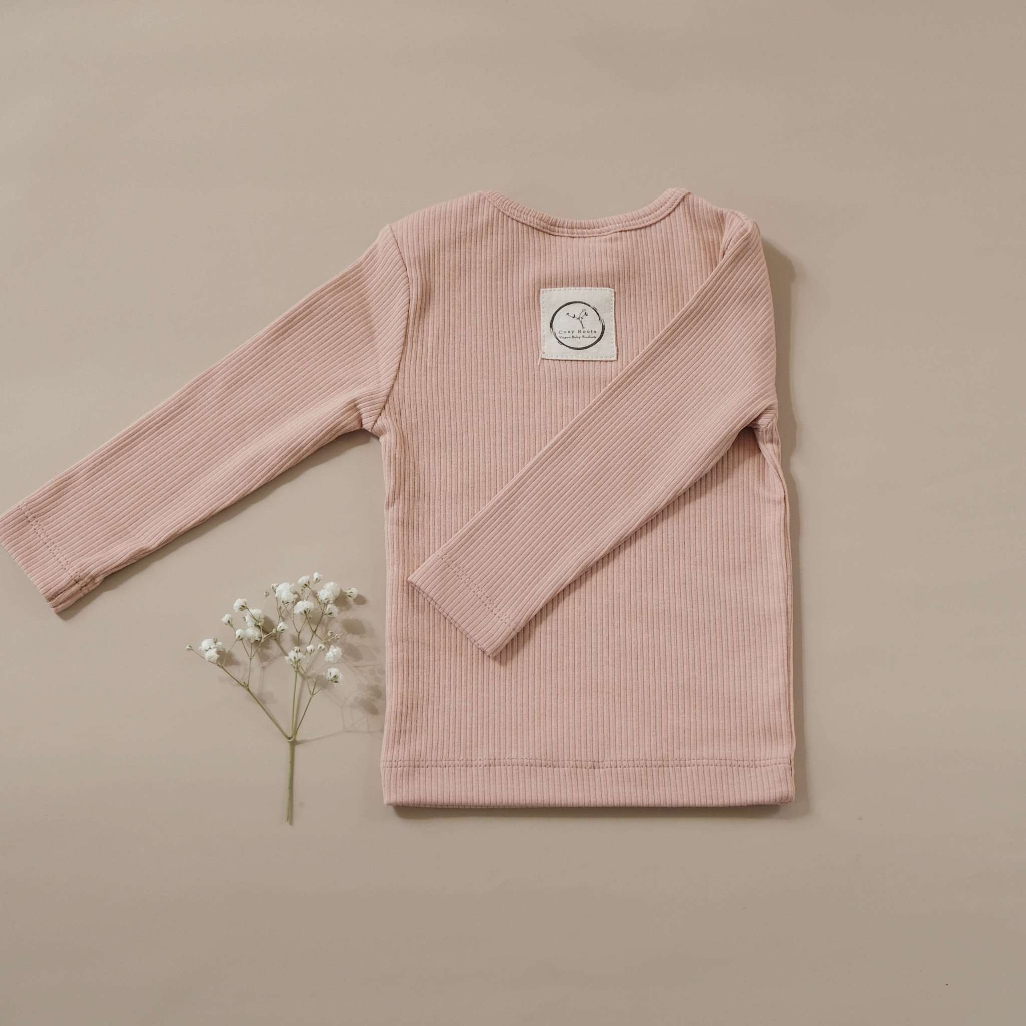 Organic Slim Longsleeve - Dusty Rose - Image 4