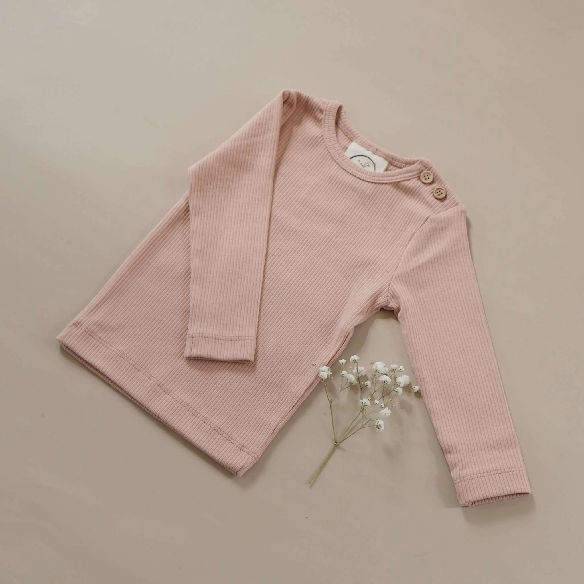 Organic Slim Longsleeve - Dusty Rose - Image 9