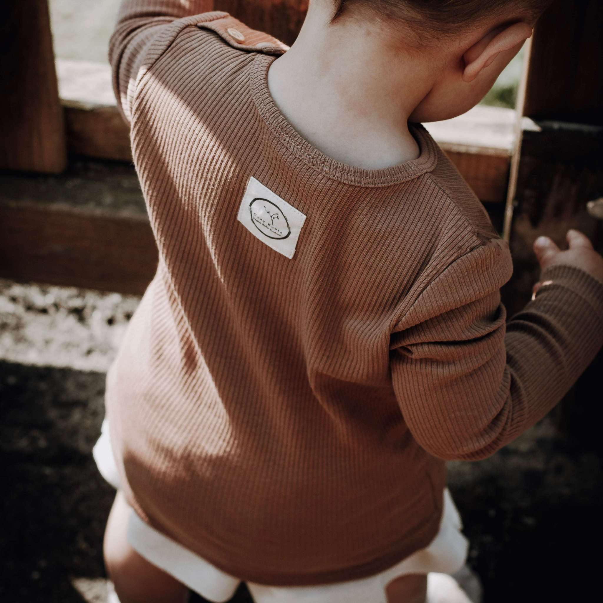 Organic Slim Longsleeve - Walnut - S A L E - Image 8