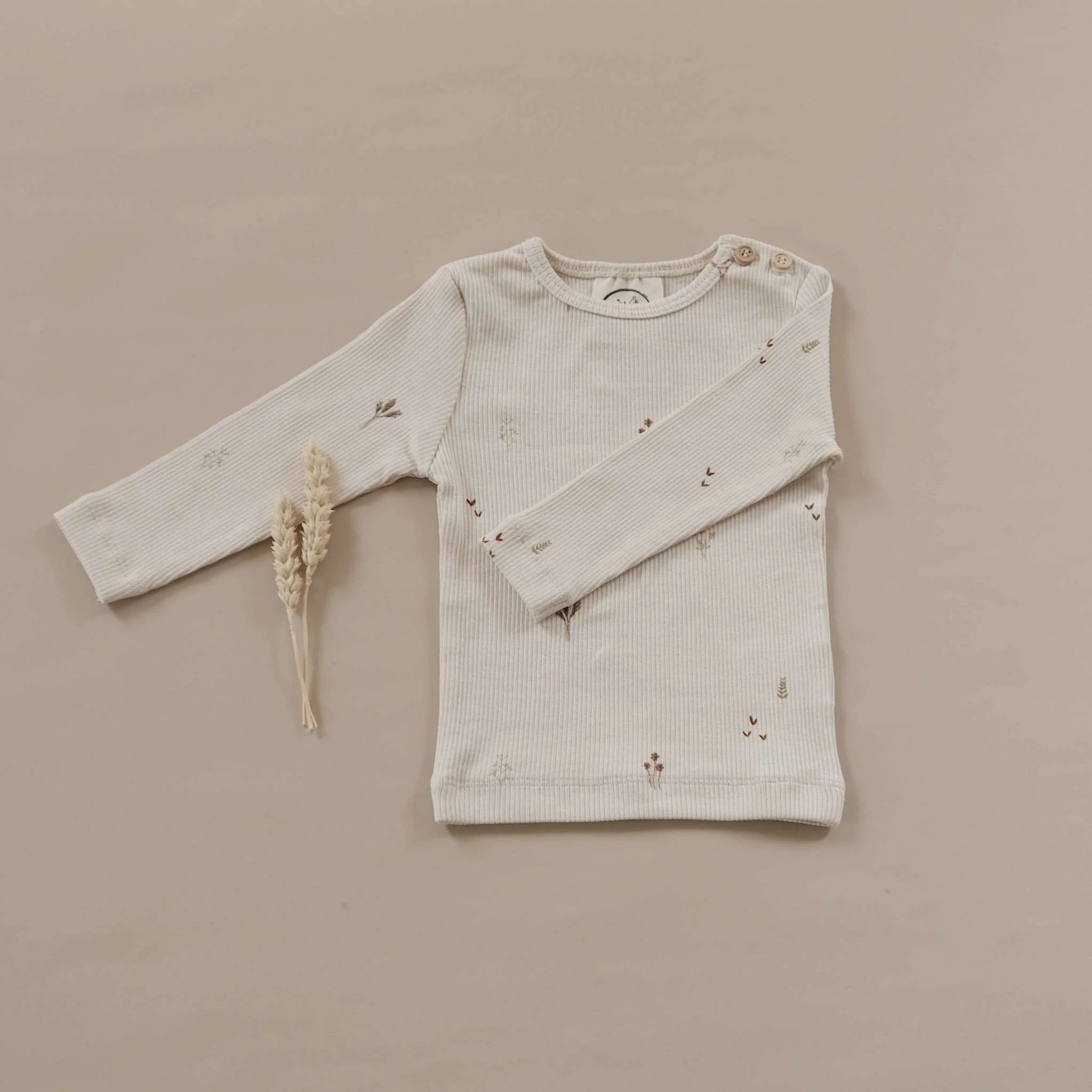 Organic Slim Longsleeve - Wildflowers - Image 4