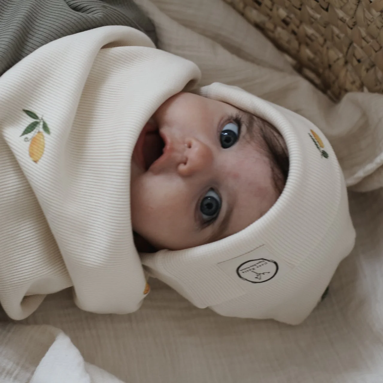 Organic Rib Beanie - Pure Lemon - Image 3