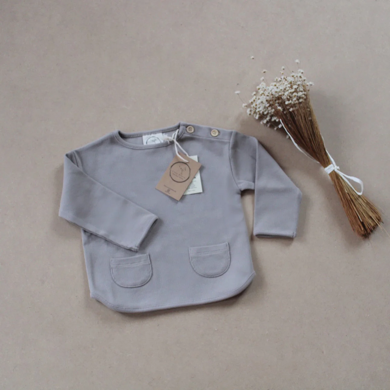 Organic Rib Sweatshirt - Caramel - Image 11
