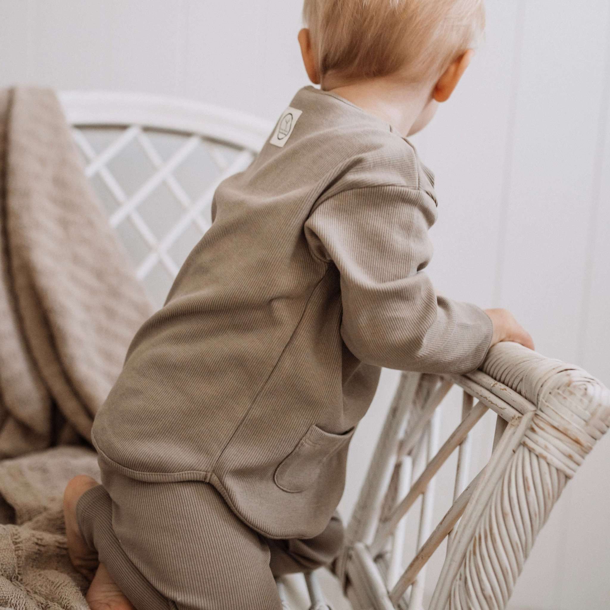 Organic Rib Sweatshirt - Caramel - Image 8
