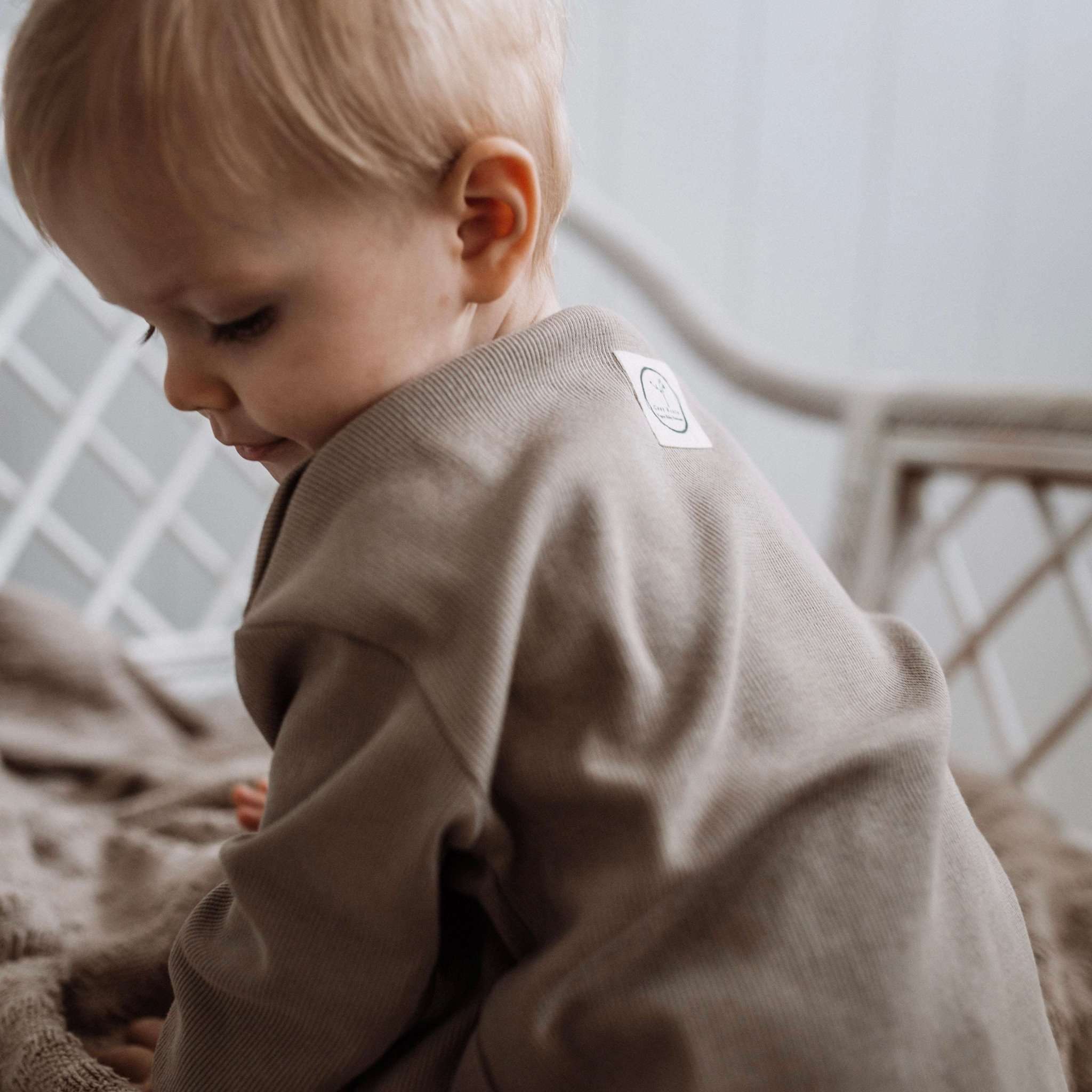 Organic Rib Sweatshirt - Caramel - Image 9