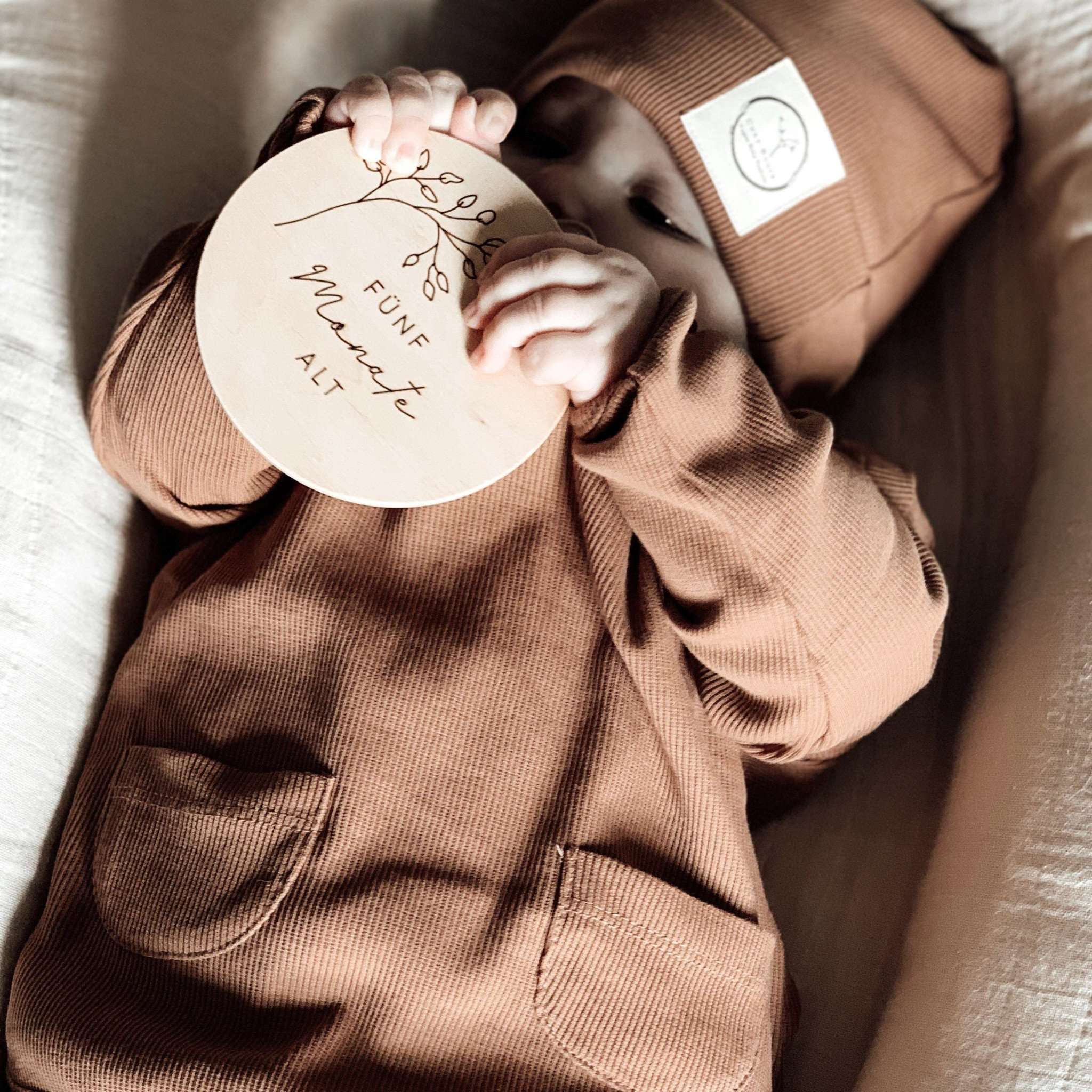 Organic Rib Sweatshirt - Walnut- S A L E - Image 6
