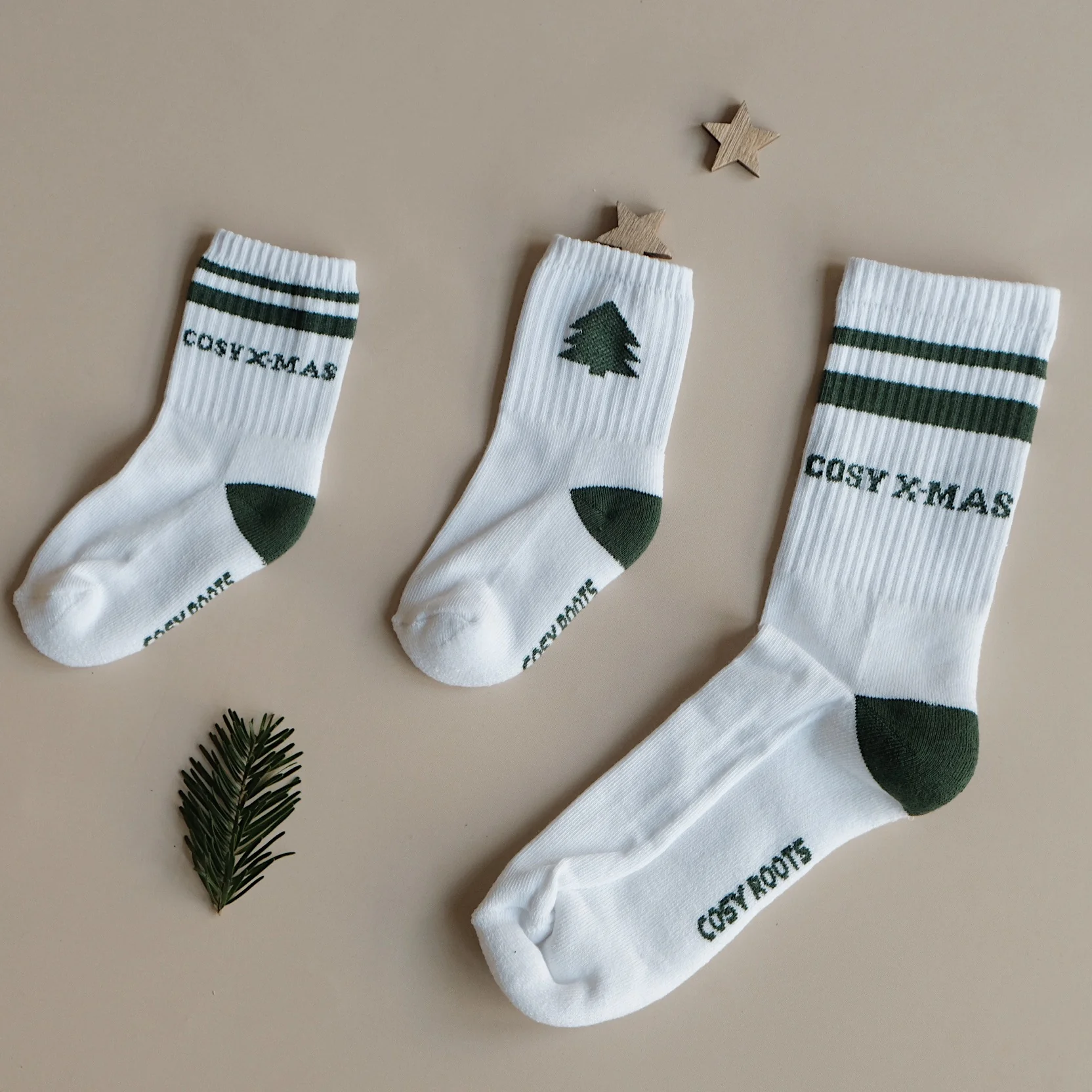 Organic Socks - Cosy Christmas - Green - Image 10