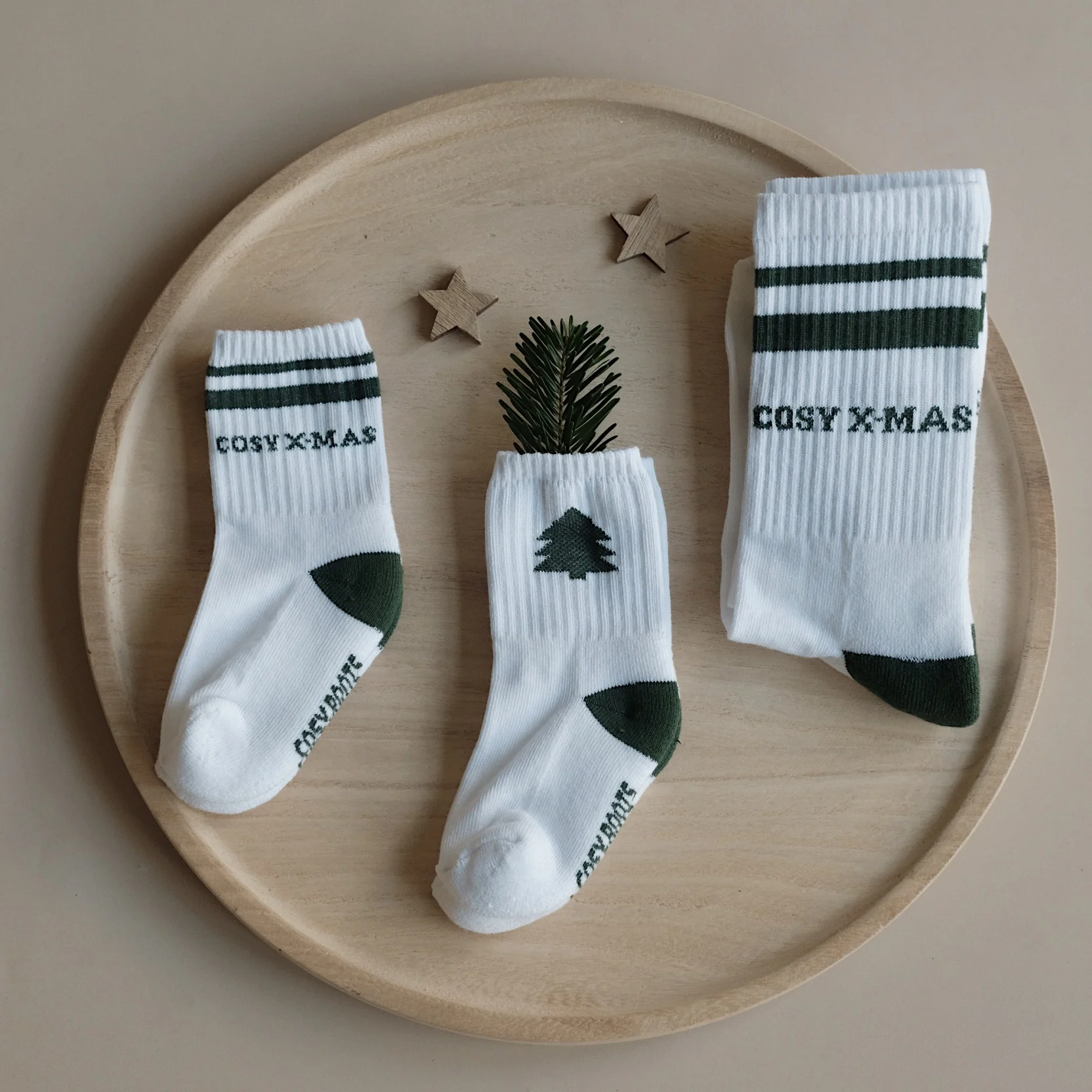 Organic Socks - Cosy Christmas - Green - Image 11