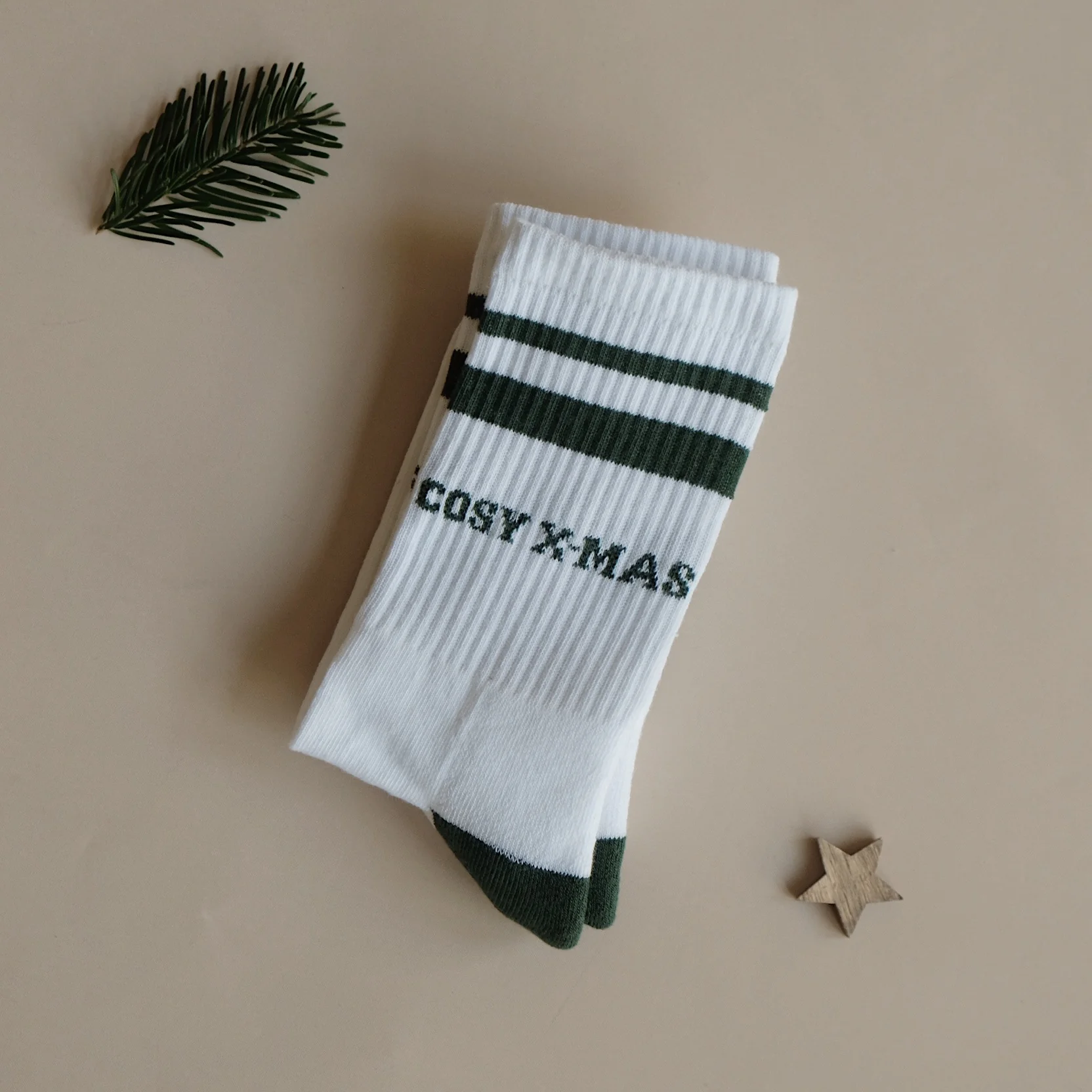 Organic Socks - Cosy Christmas - Green - Image 9