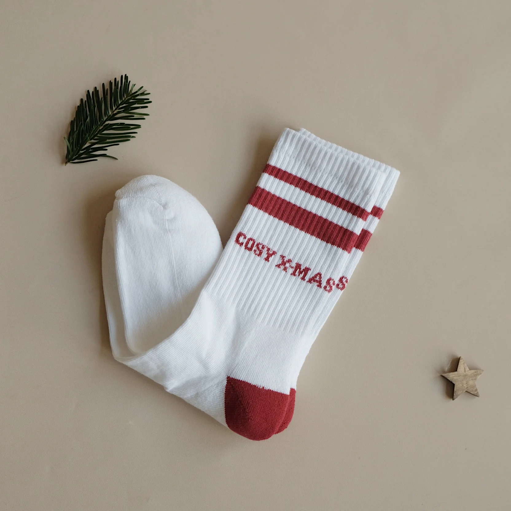 Organic Socks - Cosy Christmas - Red - Image 10