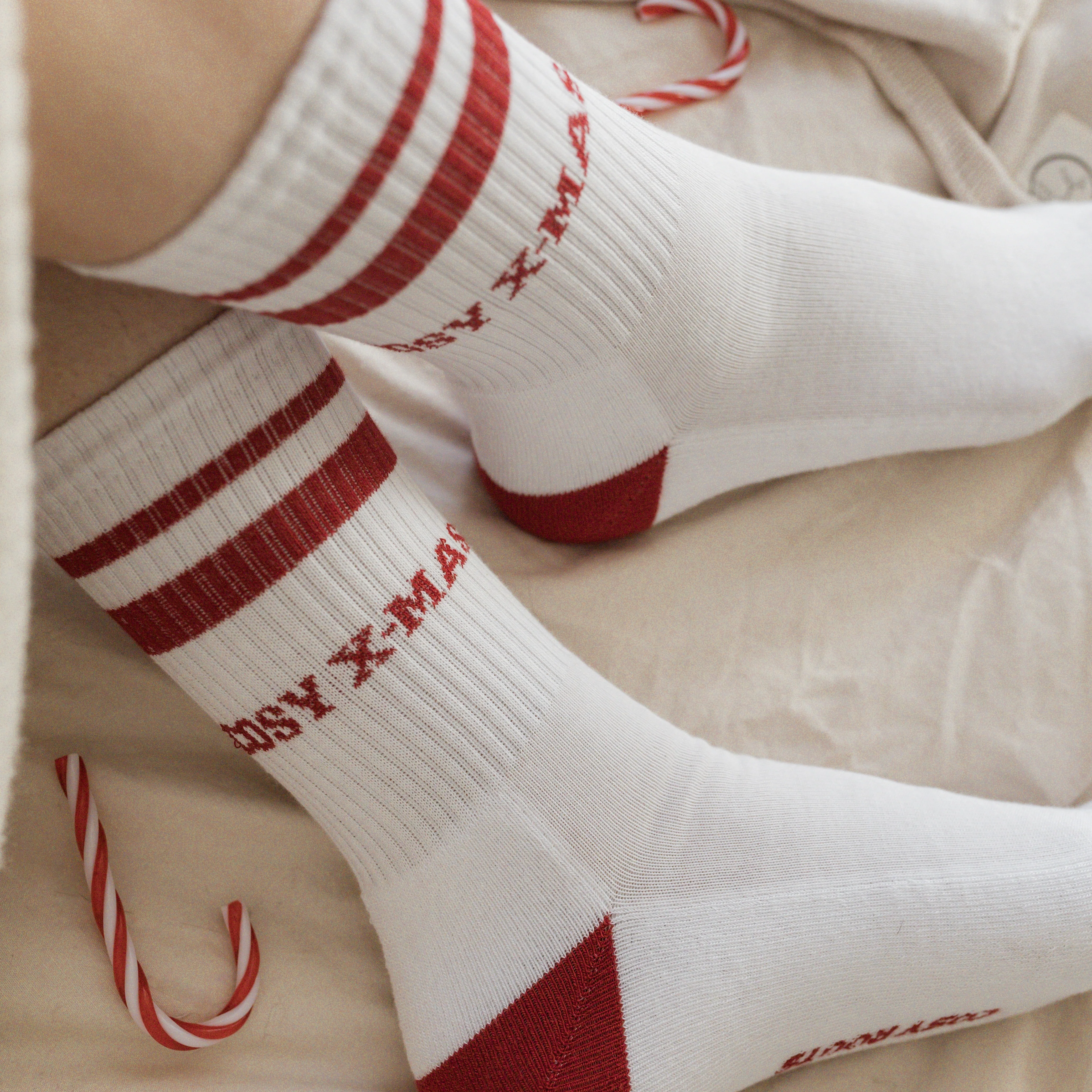 Organic Socks - Cosy Christmas - Red - Image 5