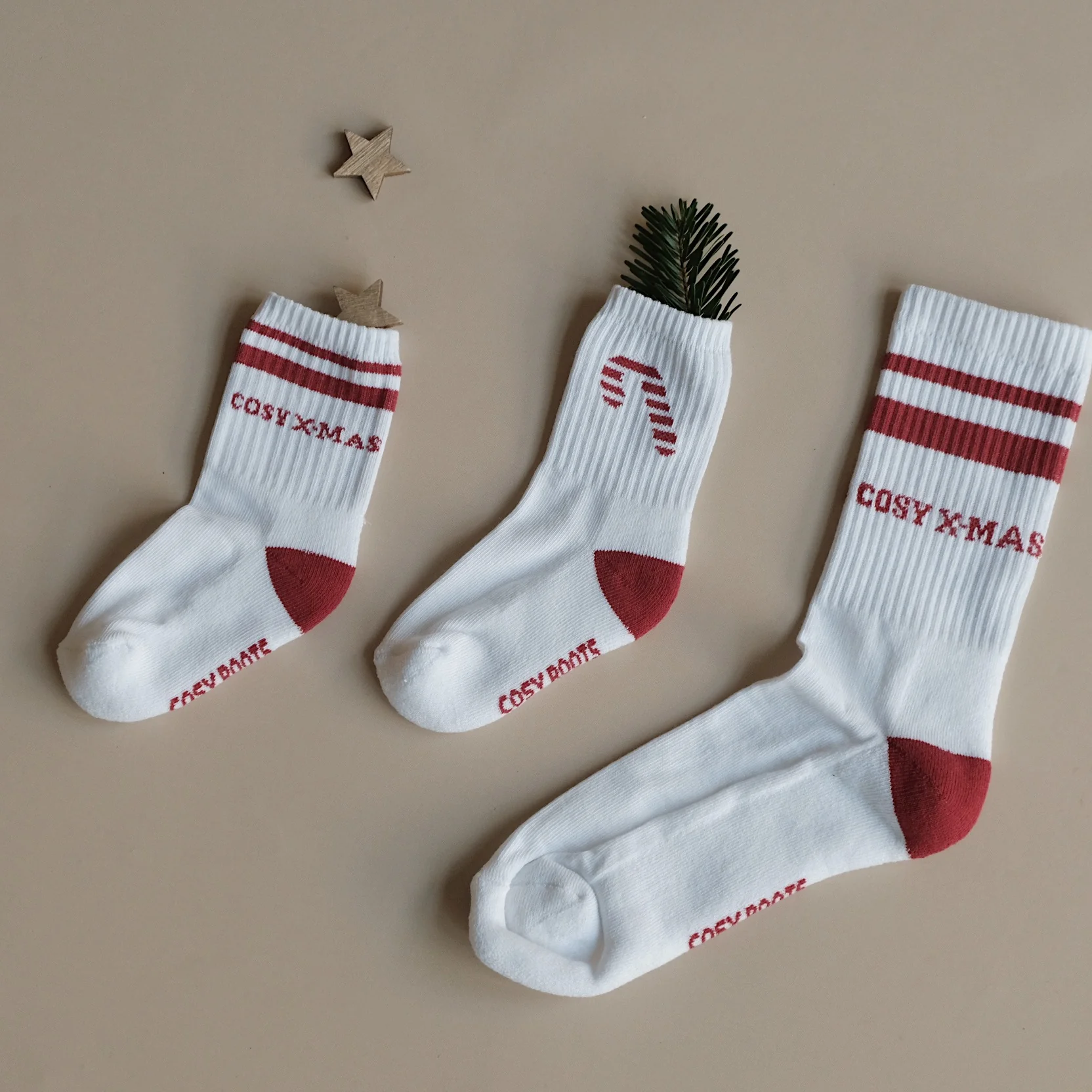 Organic Socks - Cosy Christmas - Red - Image 9