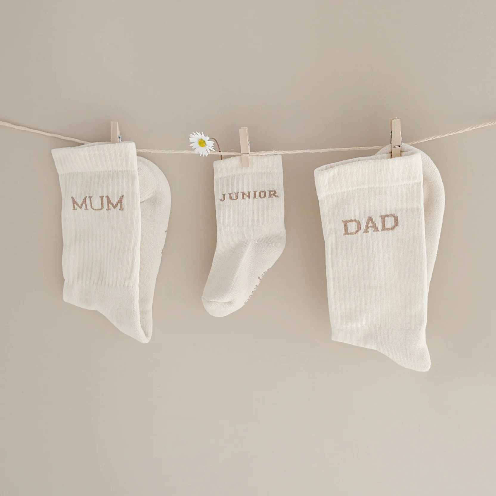 Organic Socks - DAD - Sand - Image 10