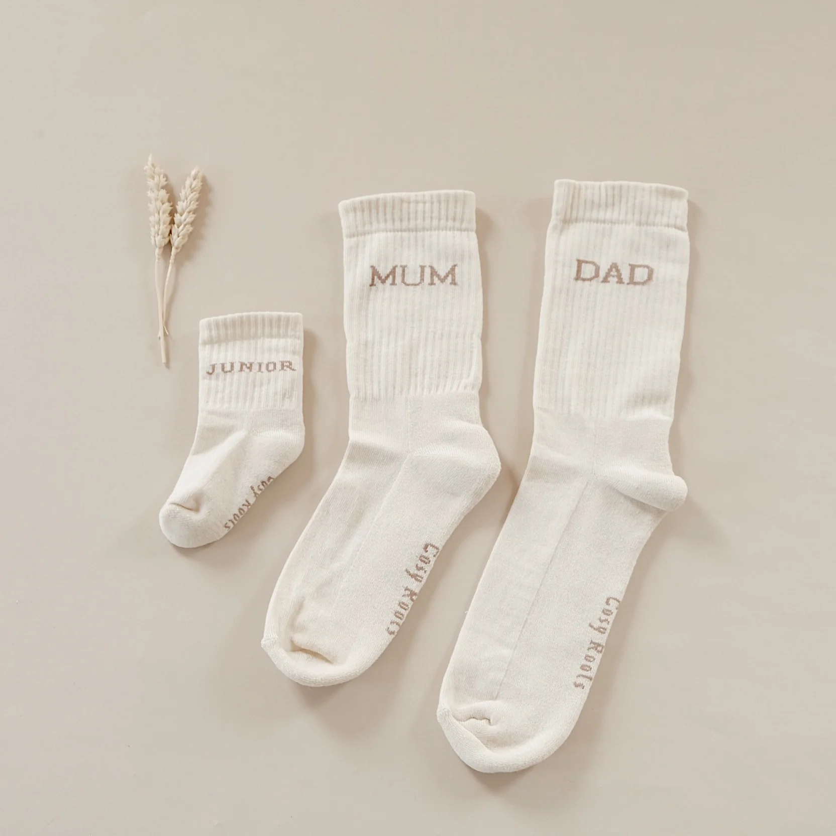 Organic Socks - DAD - Sand - Image 8